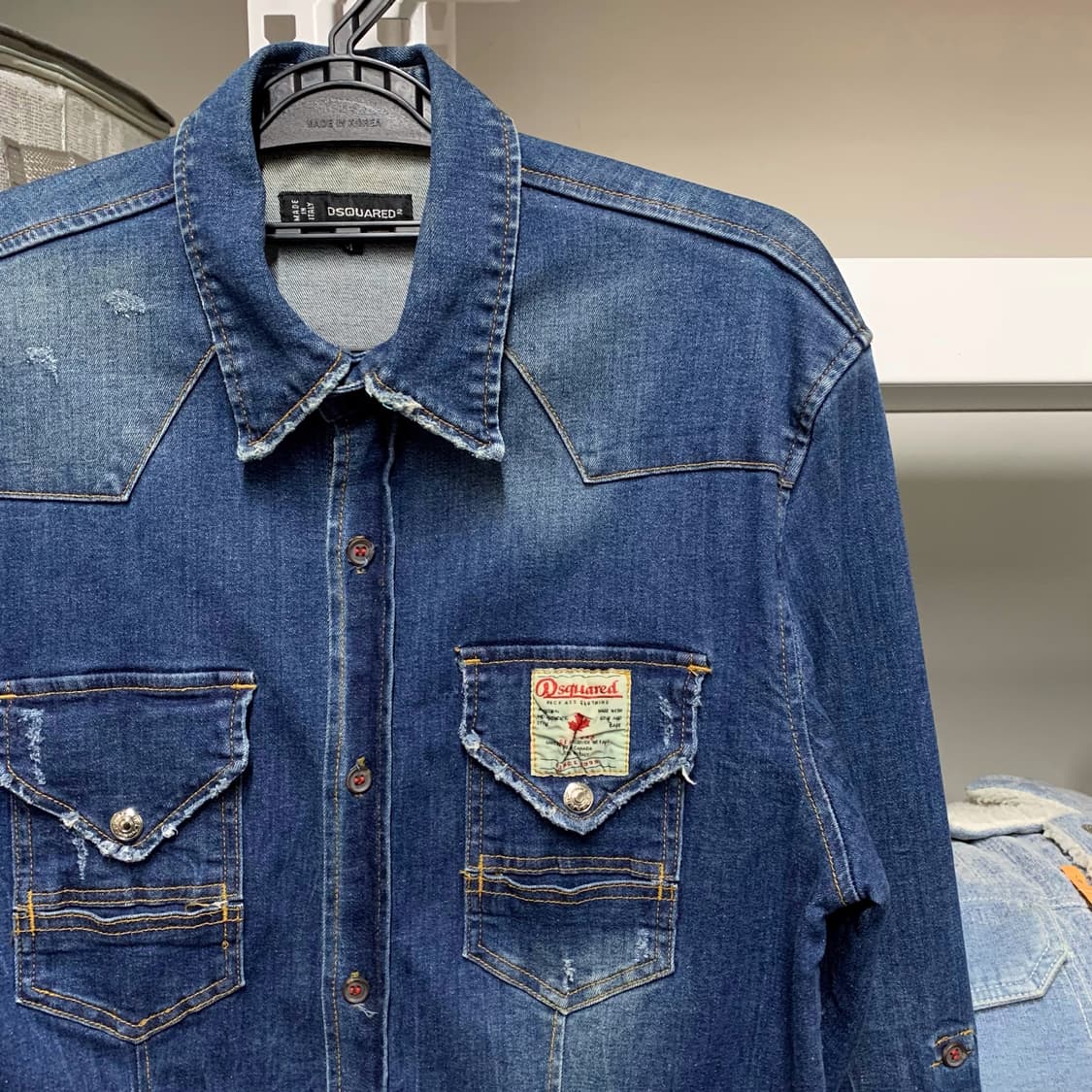 [M] 디스퀘어드 2 웨스턴 데님셔츠 상품이미지1