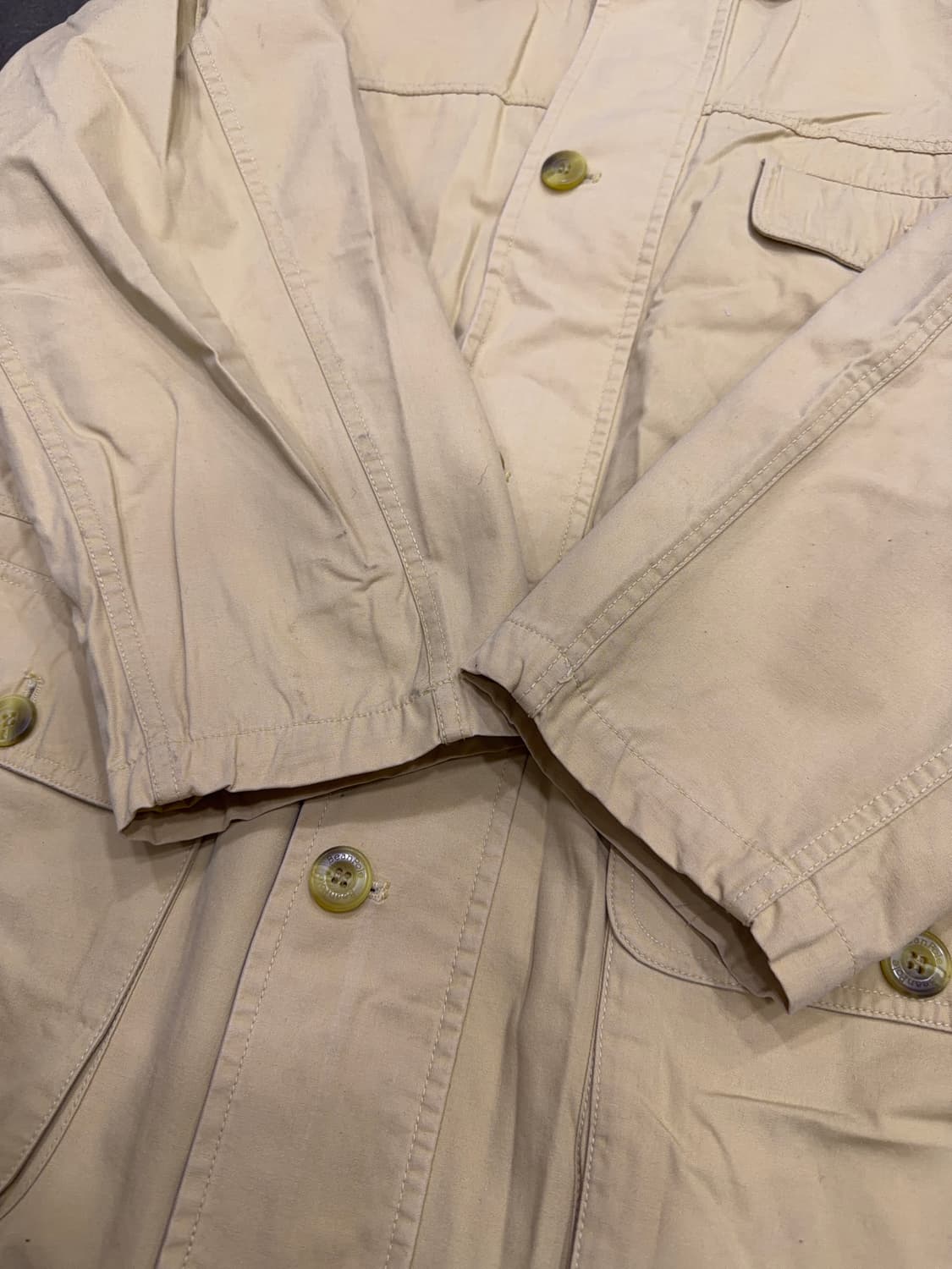 빈폴 클래식 빈티지 라이닝 헌팅자켓 베이지 100 상품이미지6