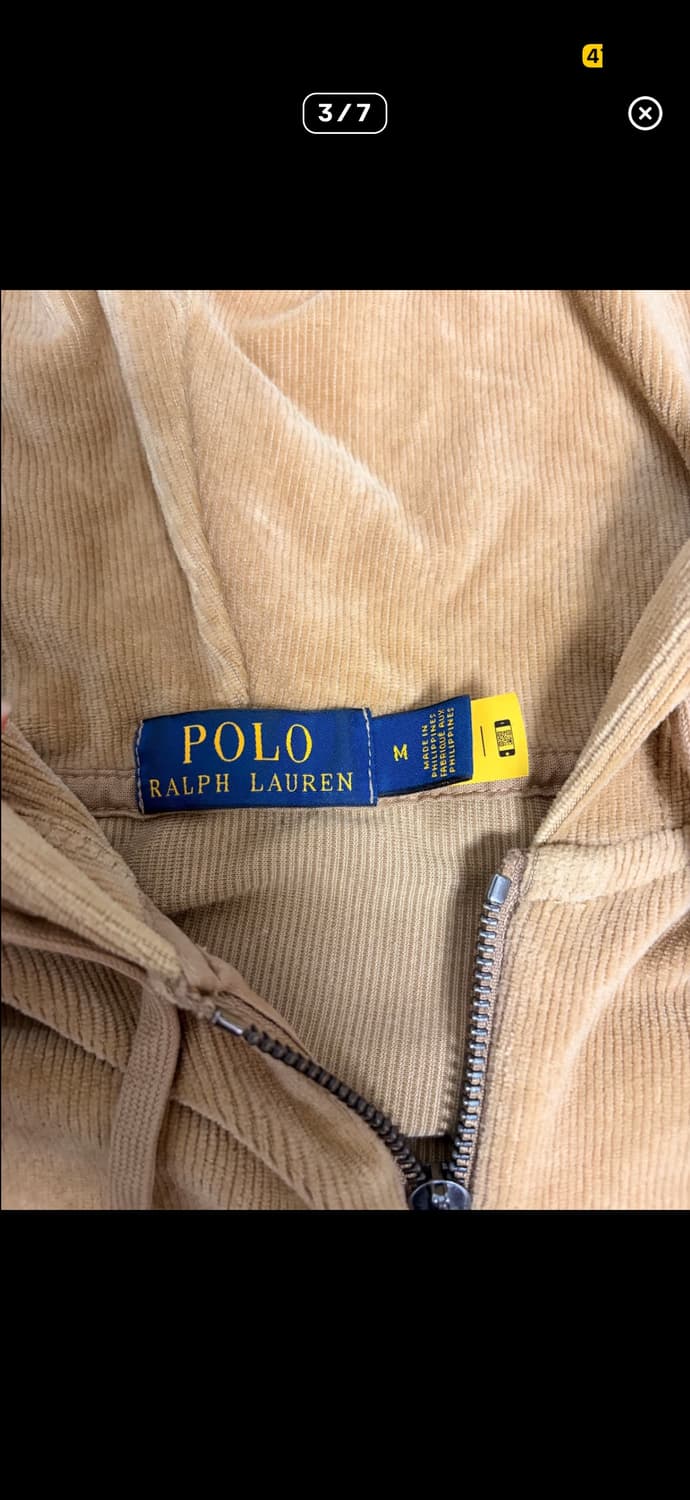 한정판) 폴로 코듀로이 후드집업 m 상품이미지3