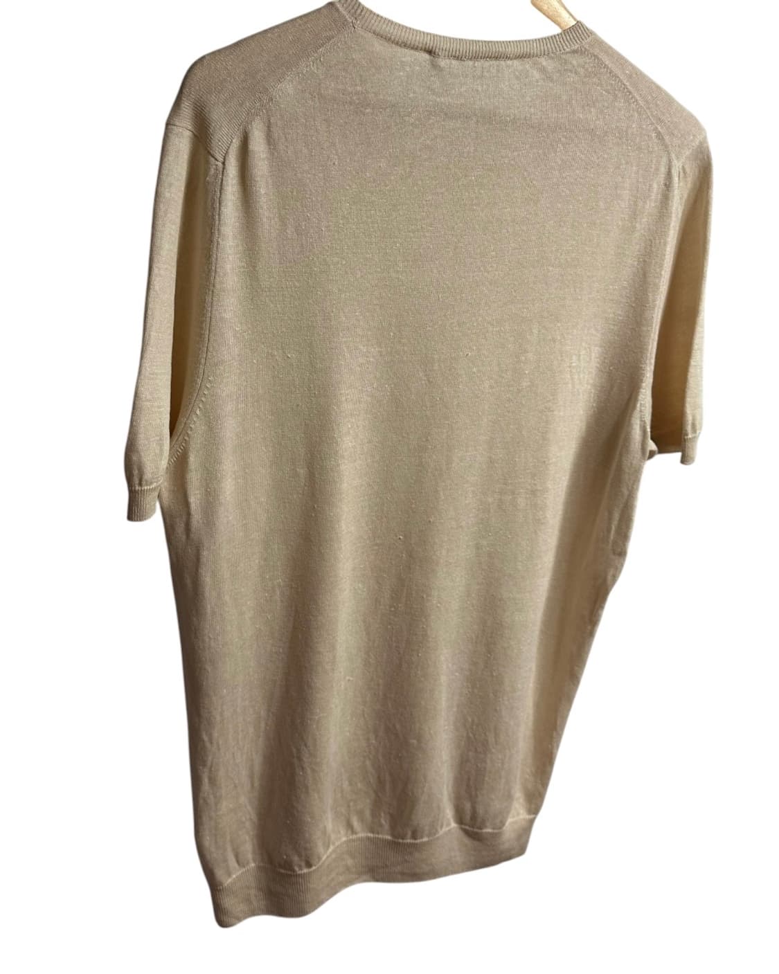 딸리아또레(TAGLIATORE) 린넨 라운드넥 반팔니트 52(XL) 상품이미지6