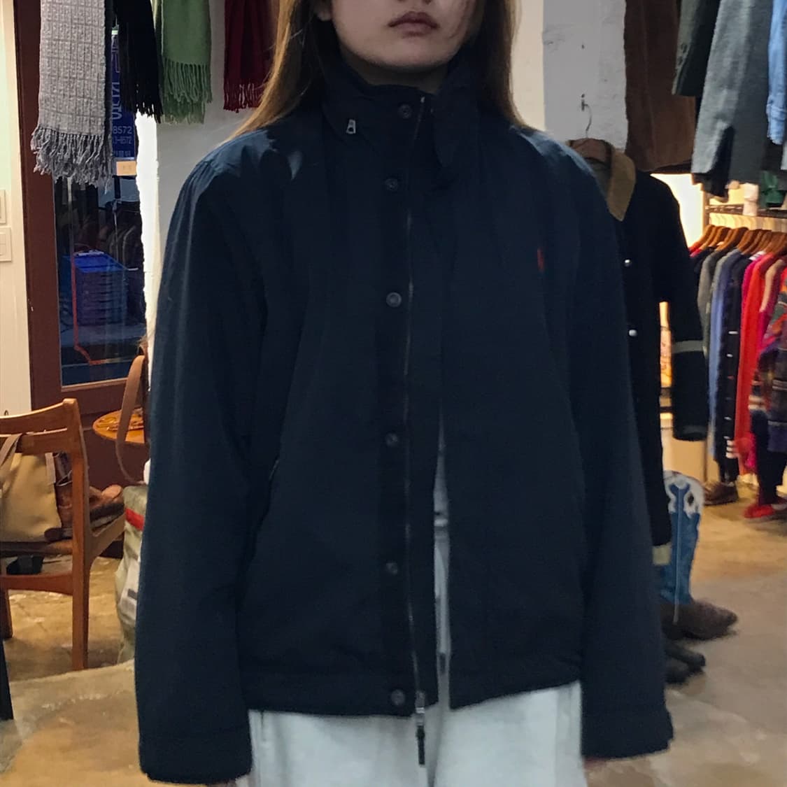 폴로랄프로렌 블랙 집업 블루종 페리자켓 남성 102 105 여성 프리 상품이미지6