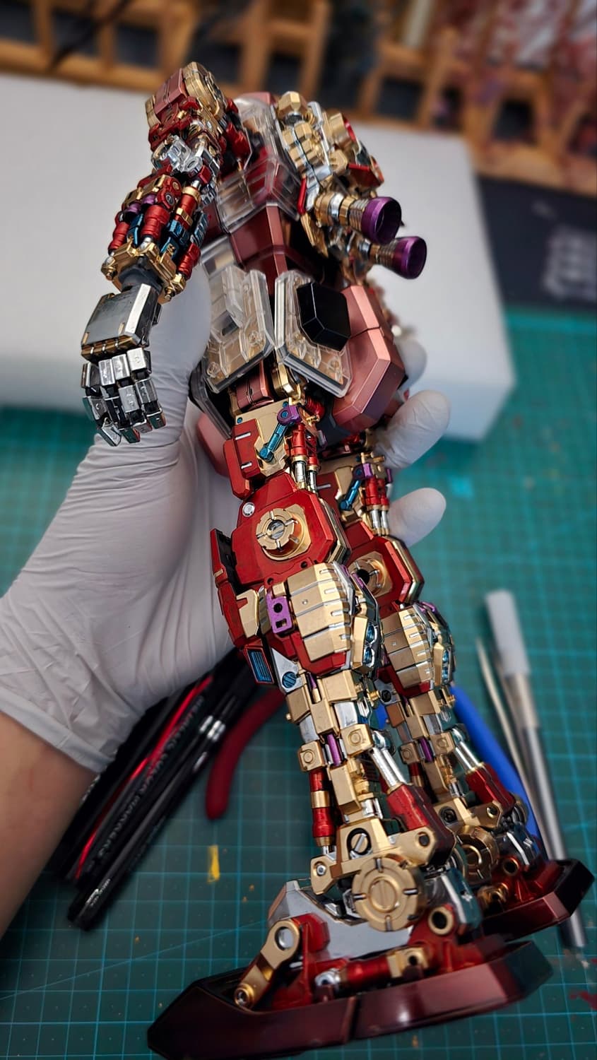 반다이 PG 퍼스트 건담 & 샤아 자쿠 도색작 판매 합니다. 상품이미지5