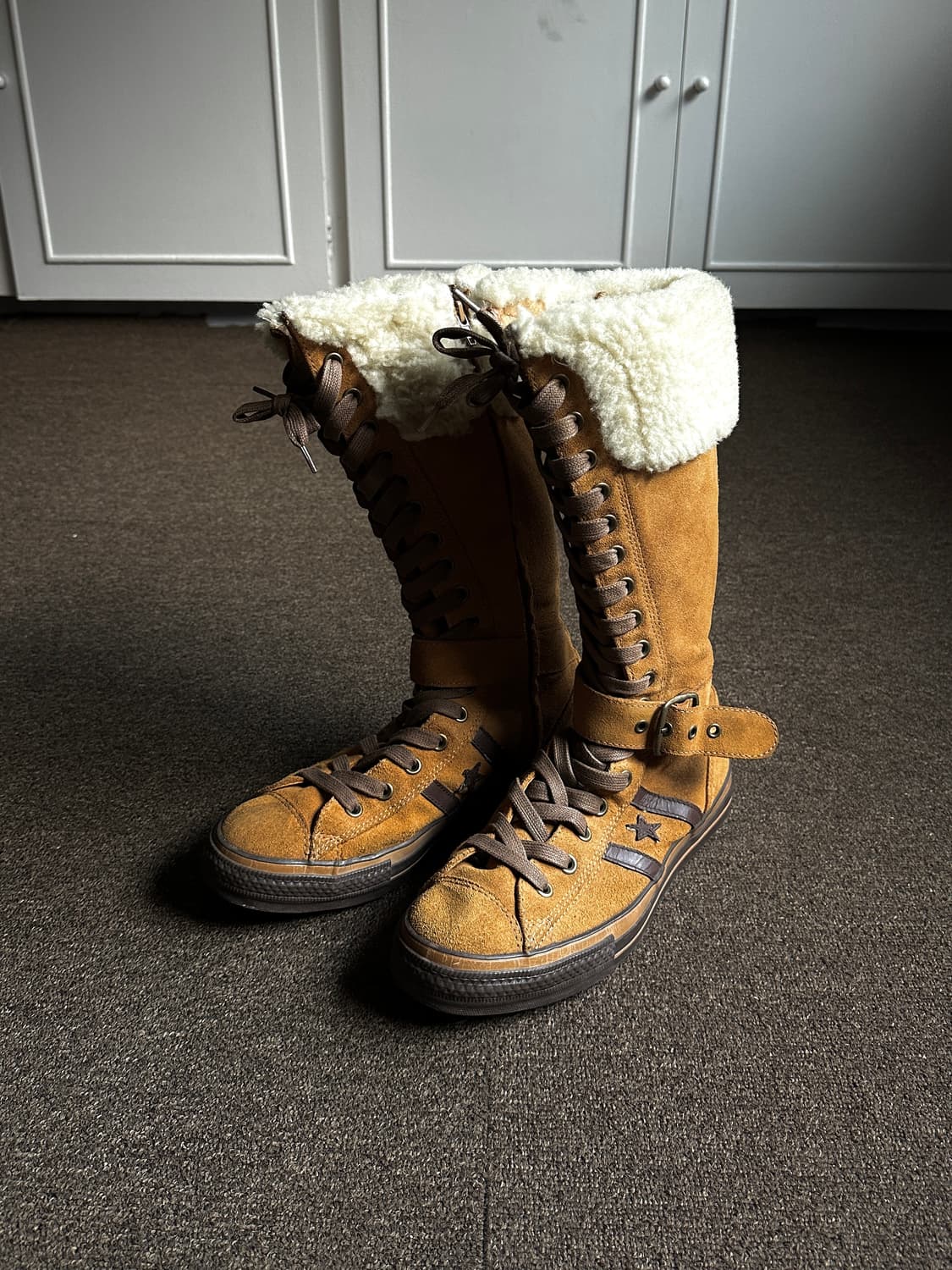 Converse 울트라 하이 스웨이드 스니커즈 상품이미지4