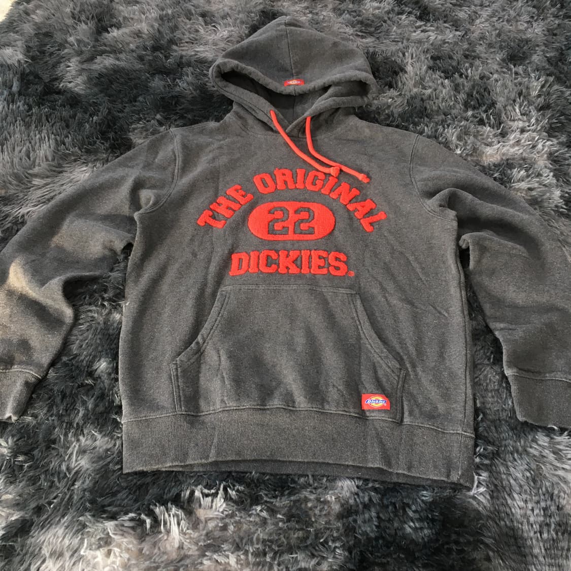 투티/0220 디키즈 스포티 그레이 후드티 패치 로고 상품이미지4