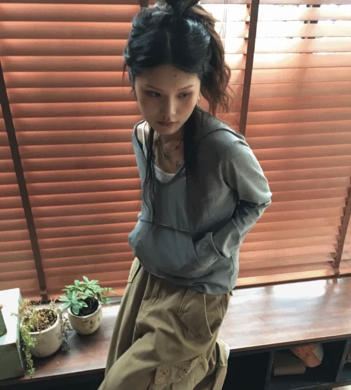 모래하우스 데끼 포켓 후드티 상품이미지1