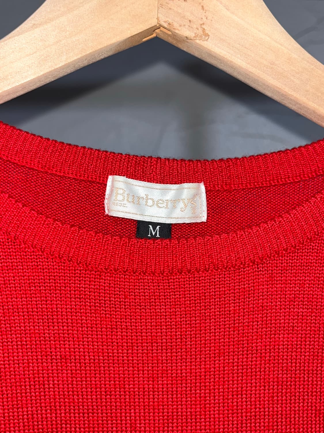 Burberry wool&cashmere red knit 상품이미지4