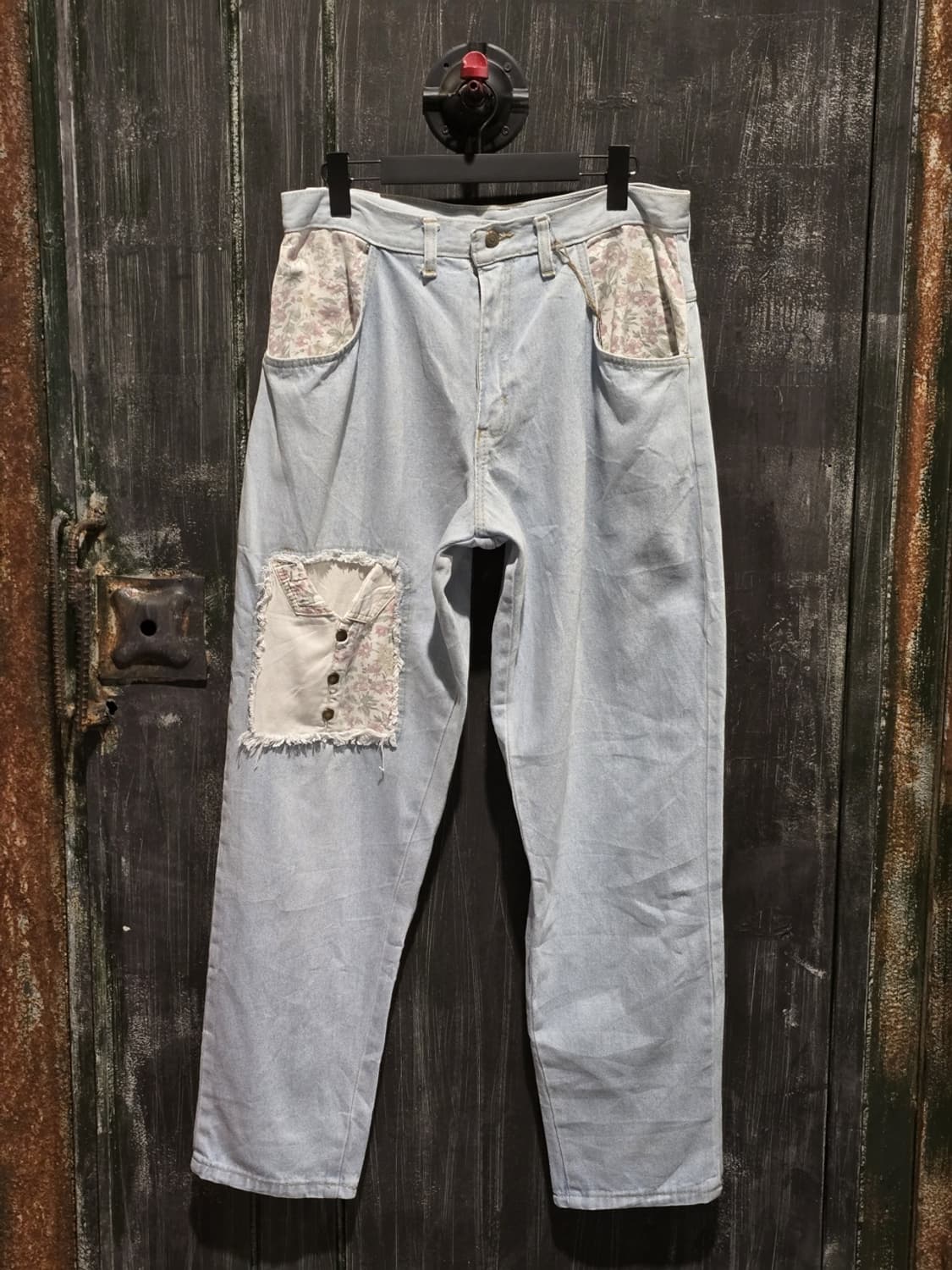 90s Cosmic Jeans Floral Patchwork Denim 상품이미지1