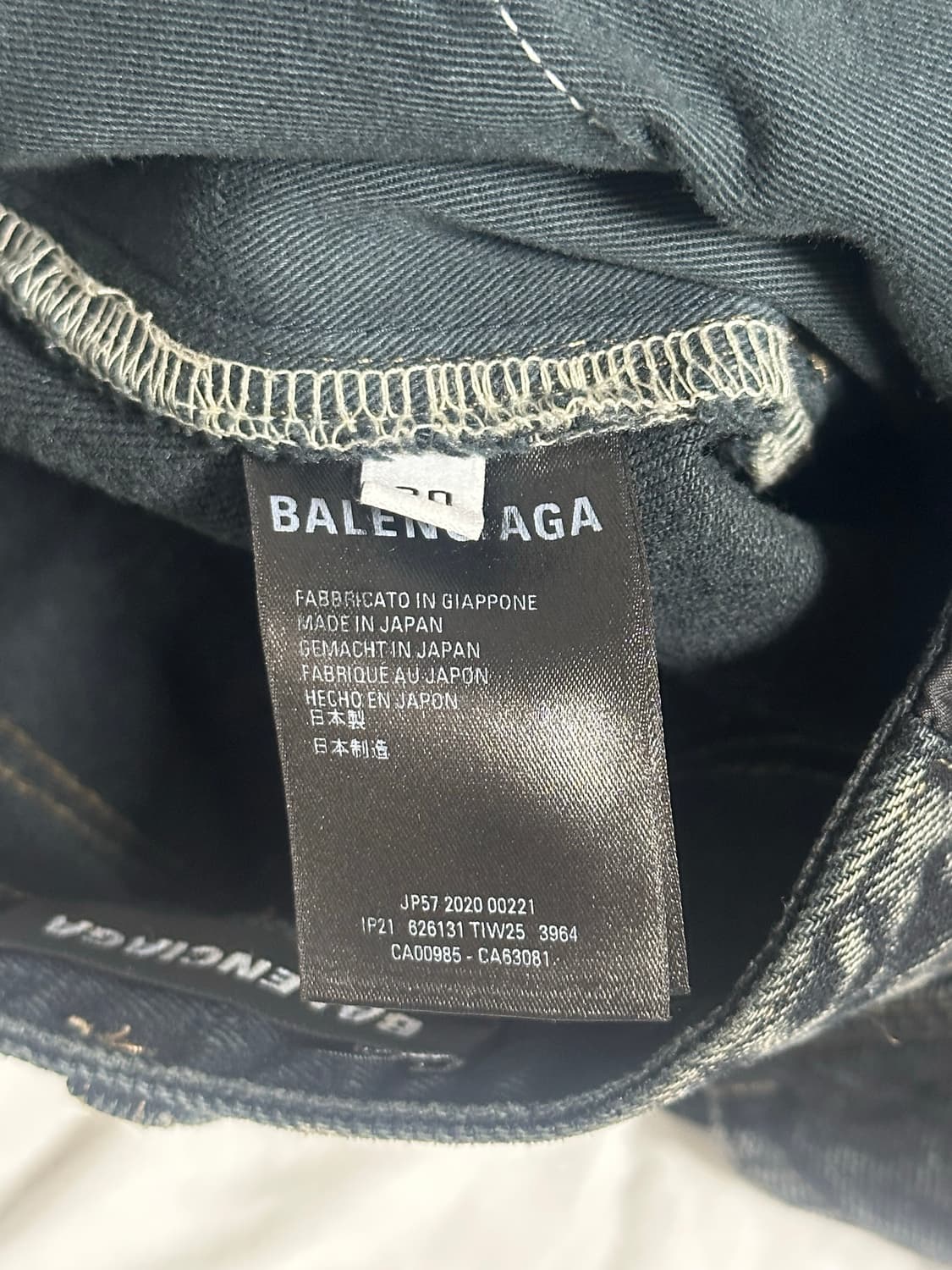 [30] 발렌시아가 20시즌 와이드 배기 데님 상품이미지4