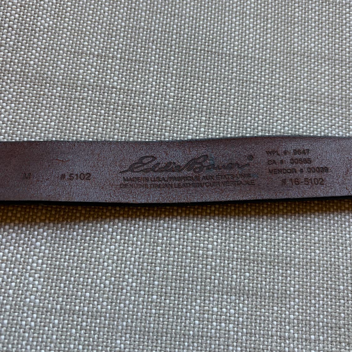 (29-30) 90s USA Eddie Bauer 이탈리안 레더 벨트 상품이미지9