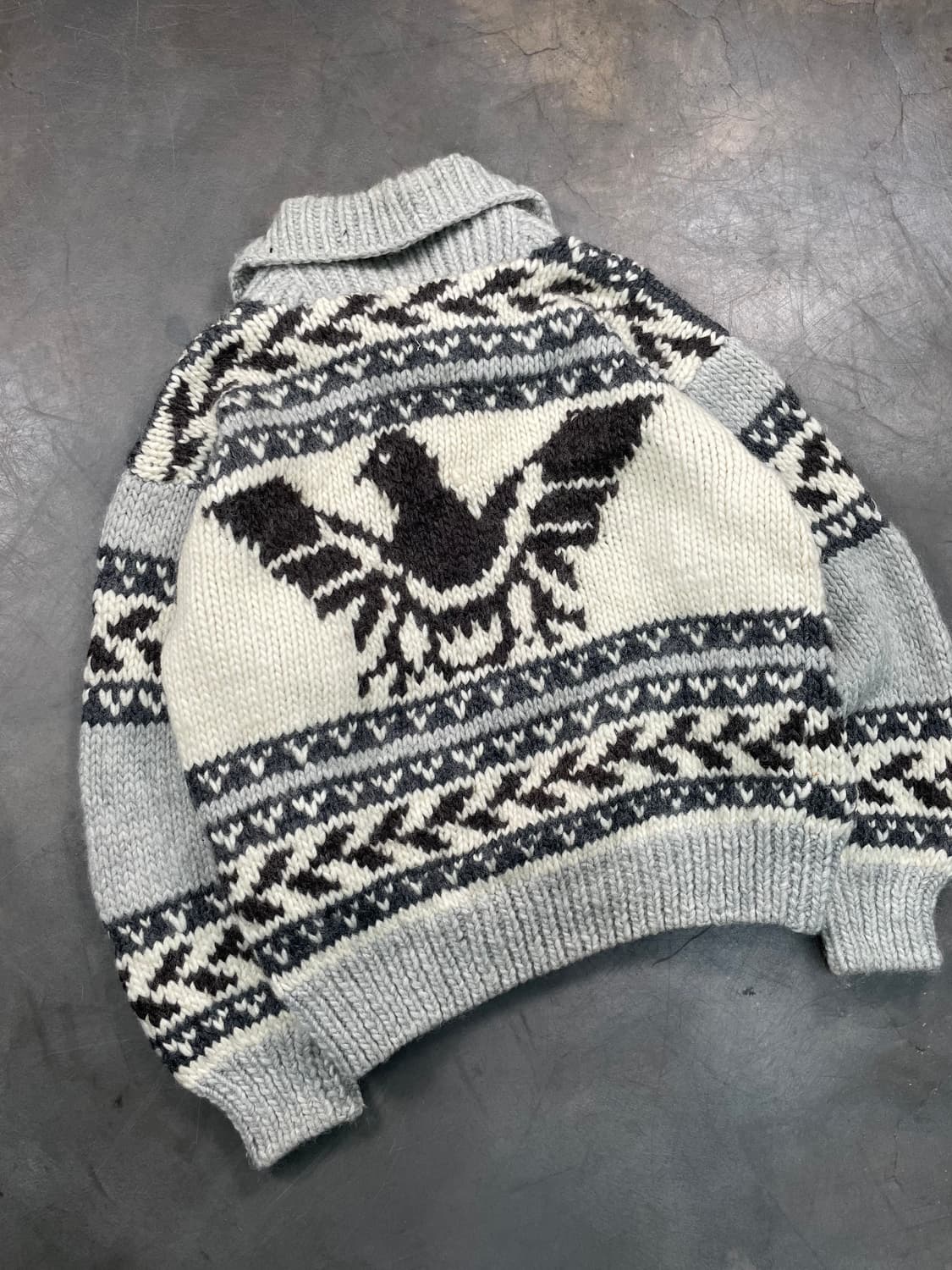 빈티지 코위찬 니트집업 상품이미지5