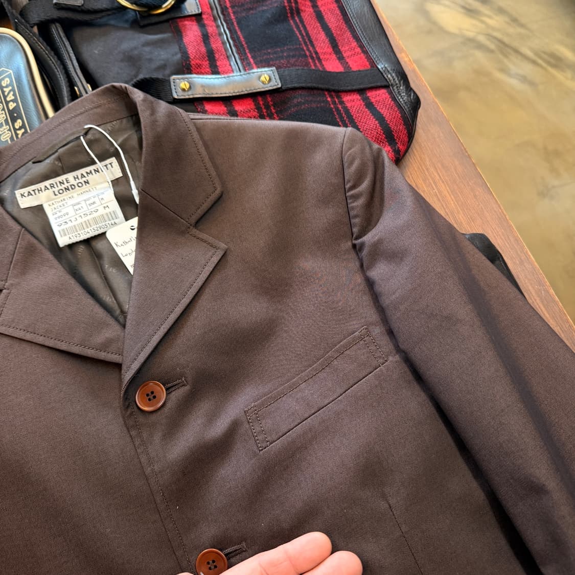 90 00S 캐서린 햄넷 4버튼 블레이저 자켓 M 상품이미지5