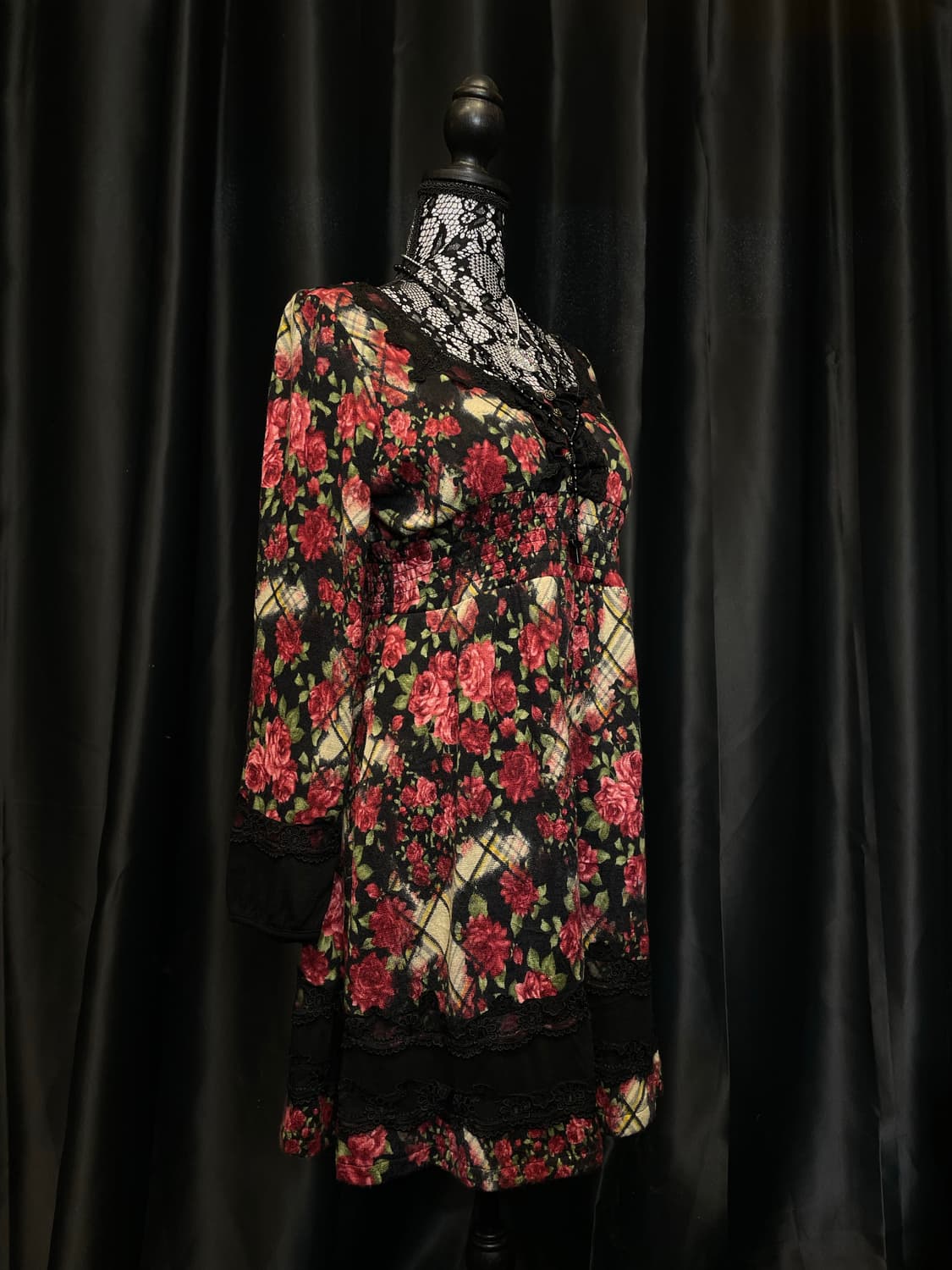 엑시즈팜 히메카지 갸루 플라워 원피스 상품이미지3