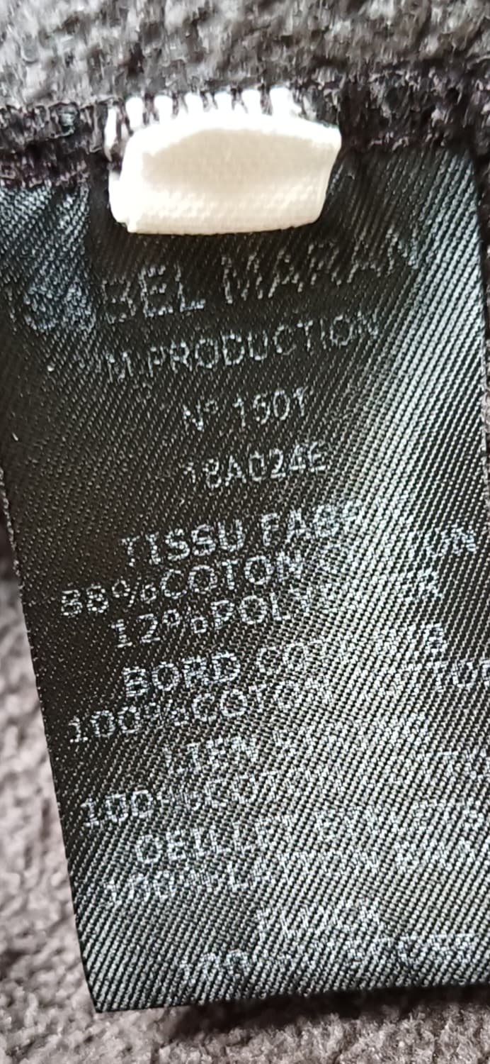 정품 이자벨마랑 오버핏 벨벳로고 기모 후드 티 오버핏 사랑봉봉 상품이미지5