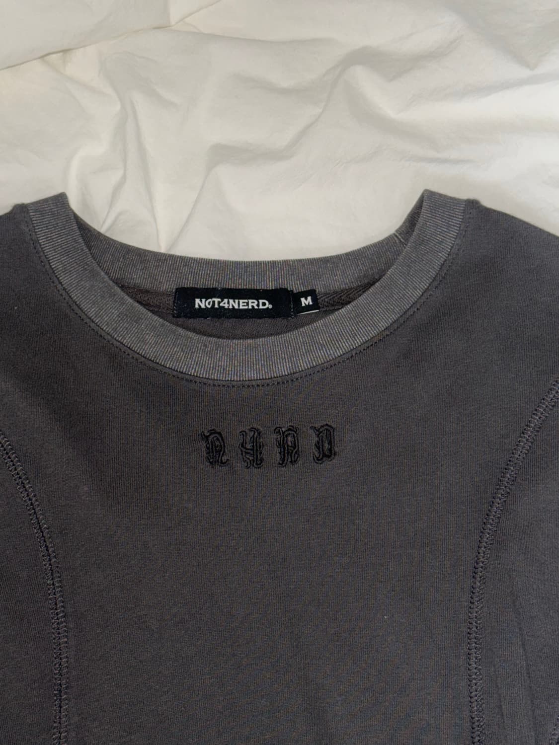 낫포너드 인시전 피그먼트 티셔츠 차콜 M 상품이미지2