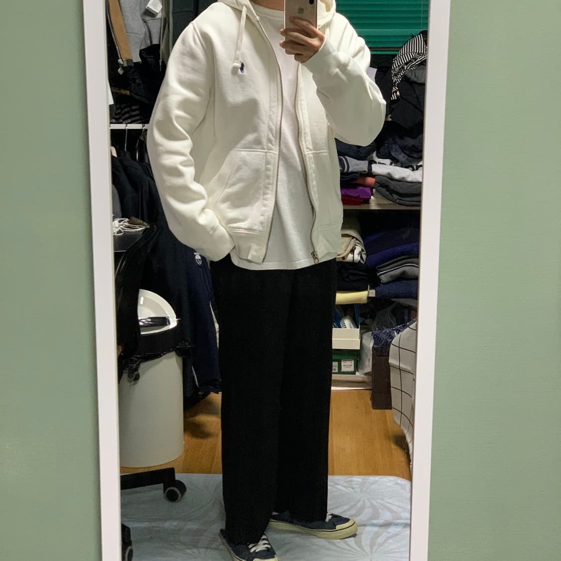 폴로 랄프로렌 화이트 후드집업 상품이미지3