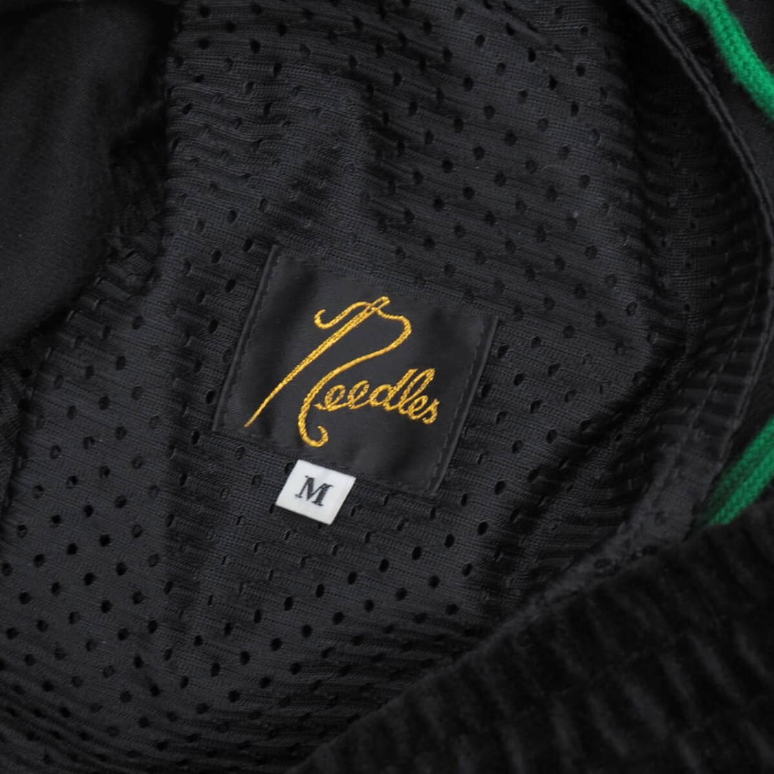 Needles 니들스 벨로아 트랙팬츠 블랙 레드 - M사이즈 상품이미지7