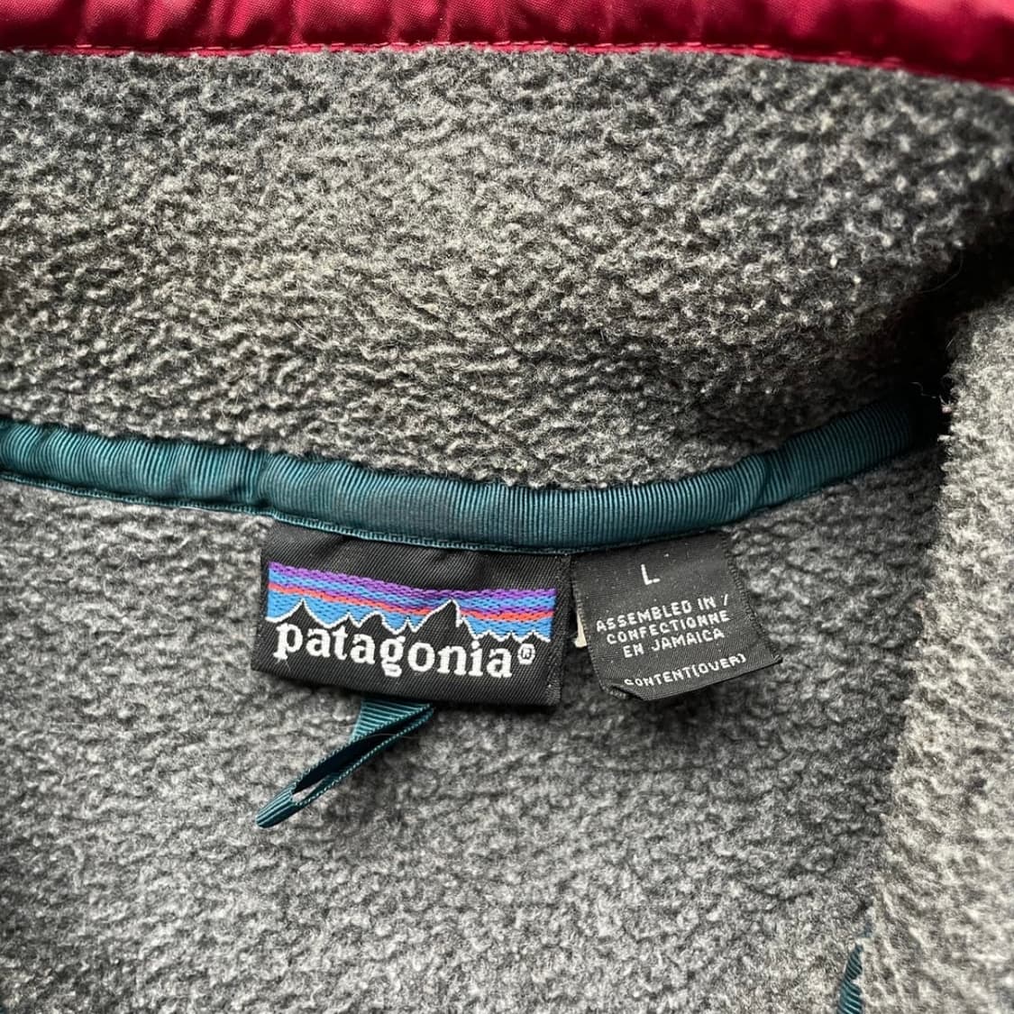 90년대 파타고니아 신칠라 그레이 레드 후리스 플리스 patagonia 상품이미지3