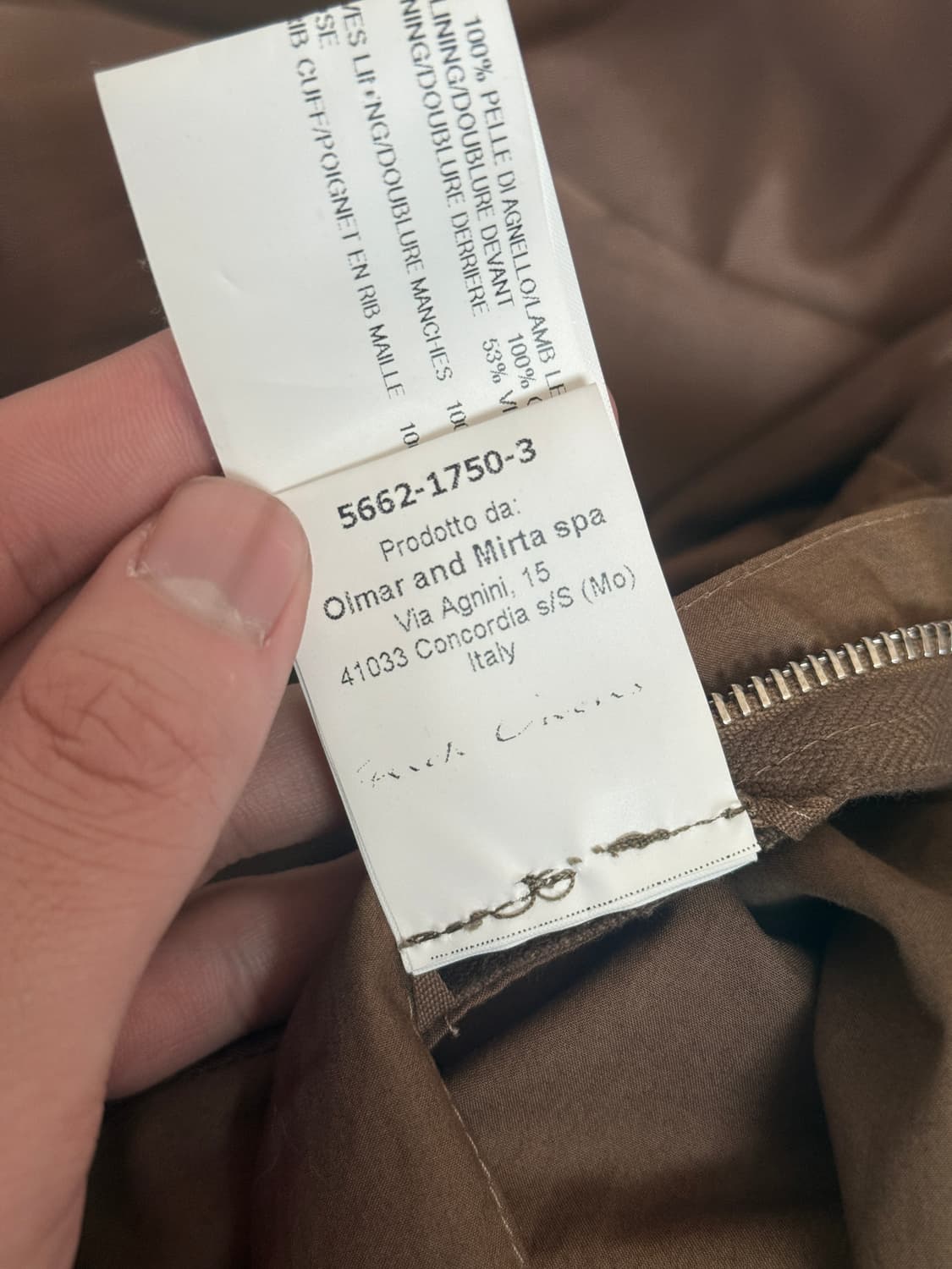 릭오웬스 intarsia 레더자켓 머스타드 46 상품이미지5