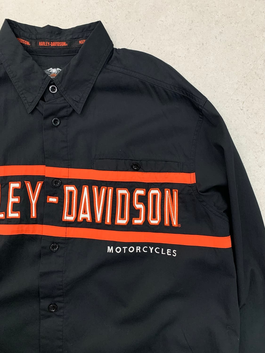 Harley Davidson 할리데이비슨 빅로고 워크셔츠 상품이미지4