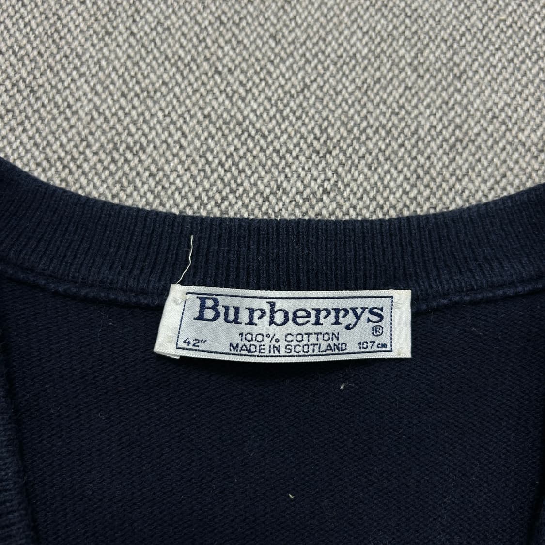 버버리 90s 브이넥 울 니트(42) 상품이미지2