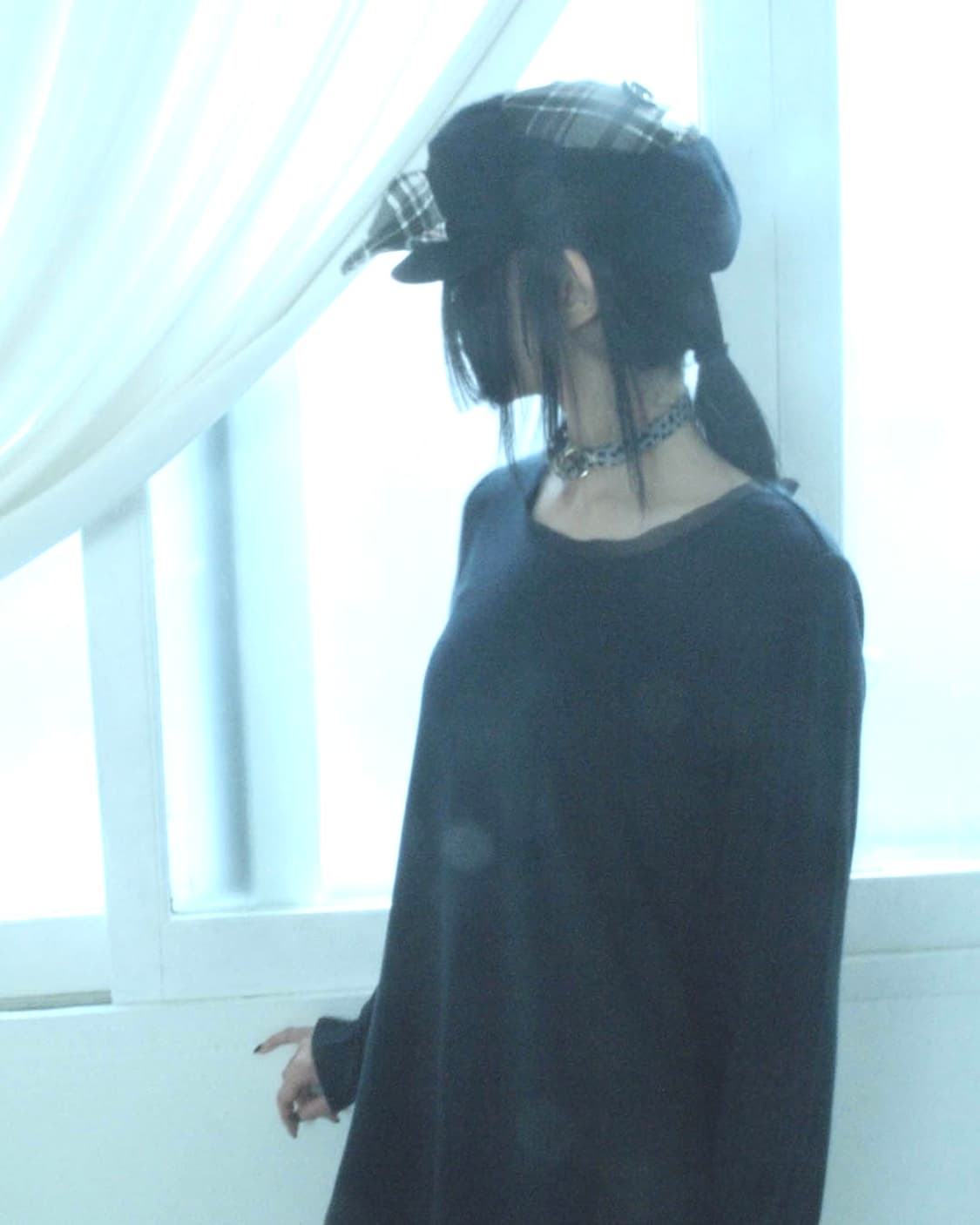 Verawang flowing layered navy sleeve  상품이미지3