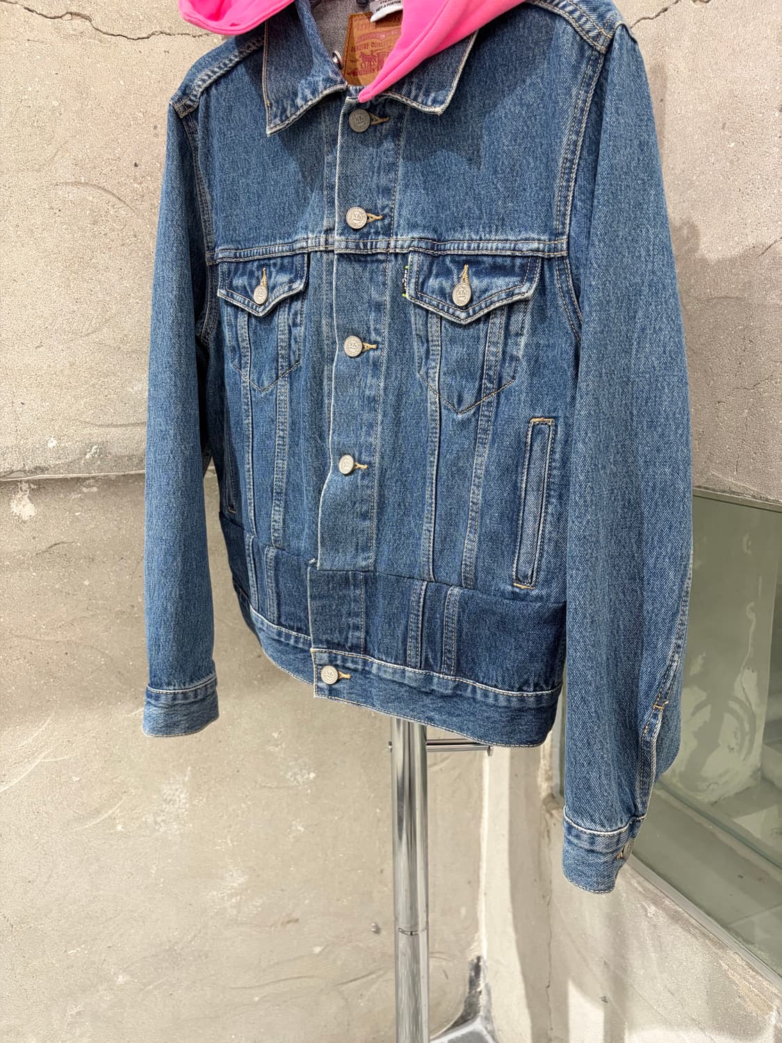 19ss 베트멍 x 리바이스 후드 데님 트러커 상품이미지9