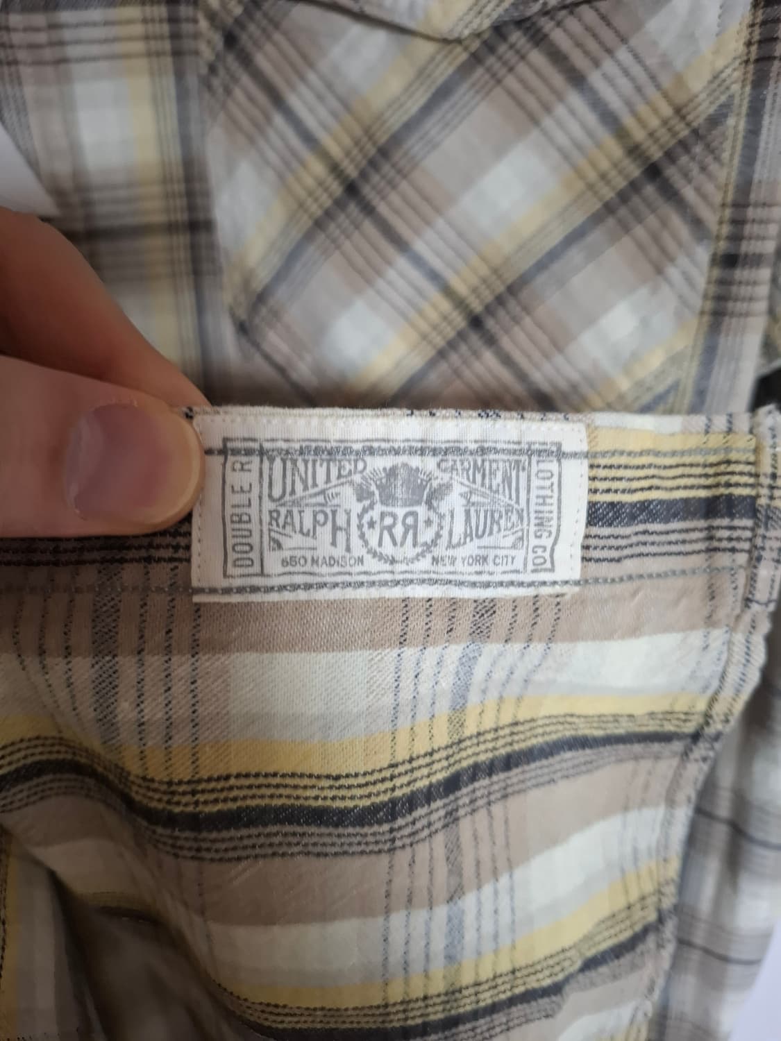 L RRL 플래드 트윌 체크 워크 셔츠 남방 상품이미지5