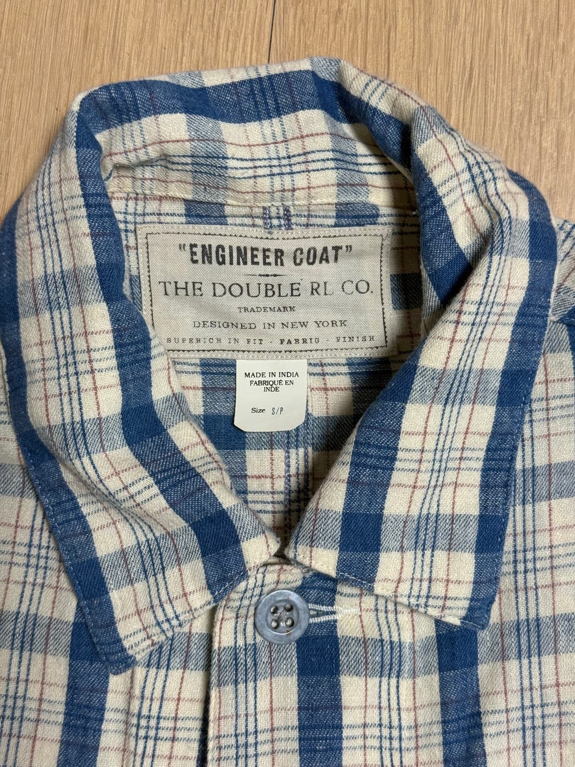 Indigo Check Twill Engineer Jacket 상품이미지3