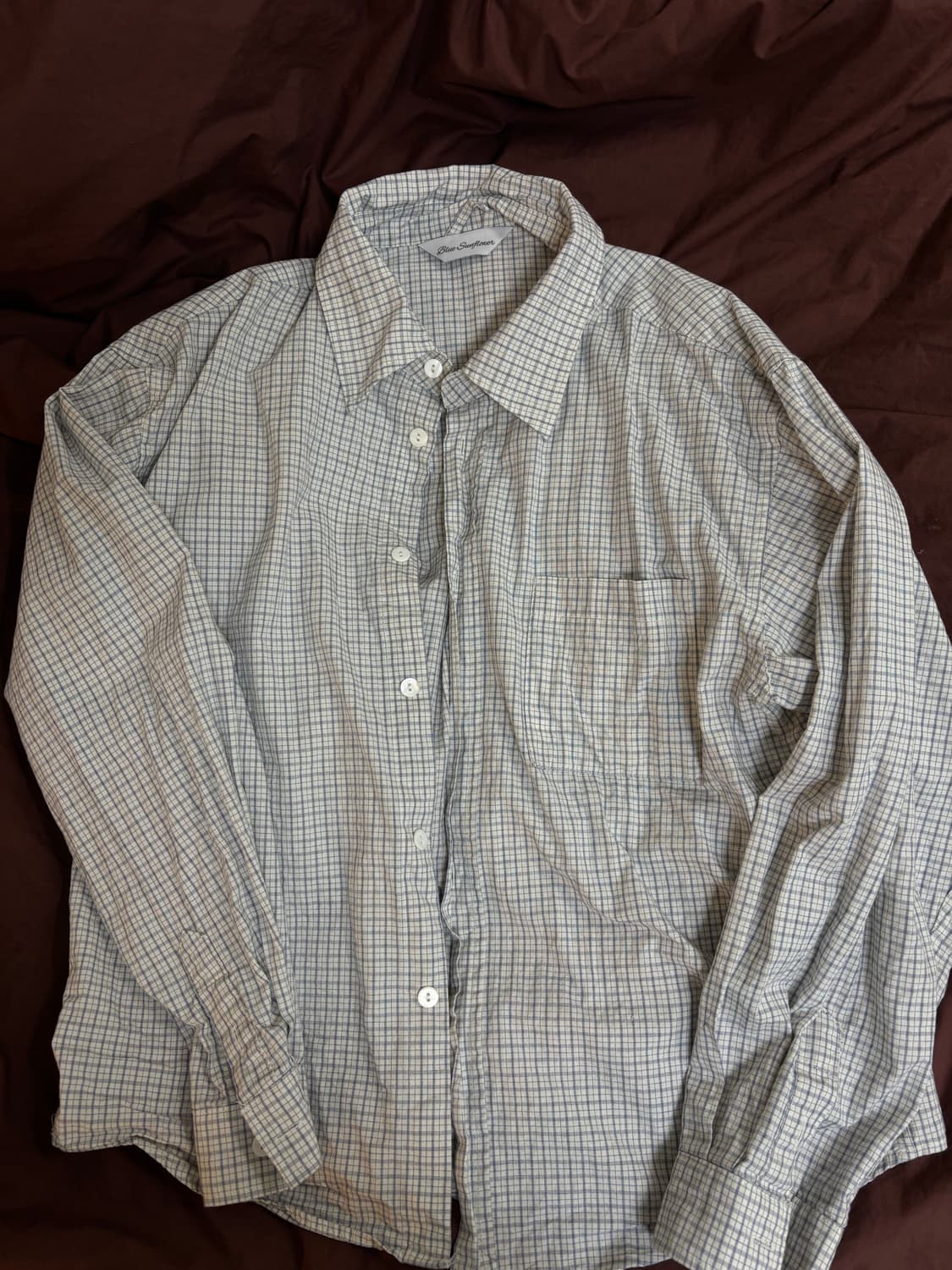 [1Size] Bluesunflower 체크셔츠  상품이미지1