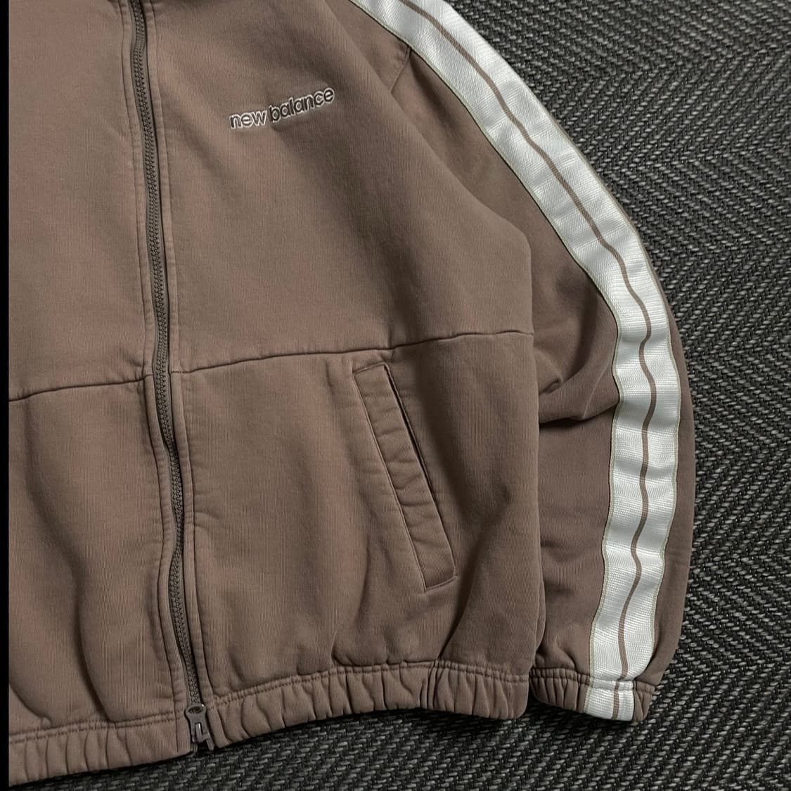 뉴발란스 사이드 라인 기모 트랙 자켓 브라운y 5015 상품이미지3