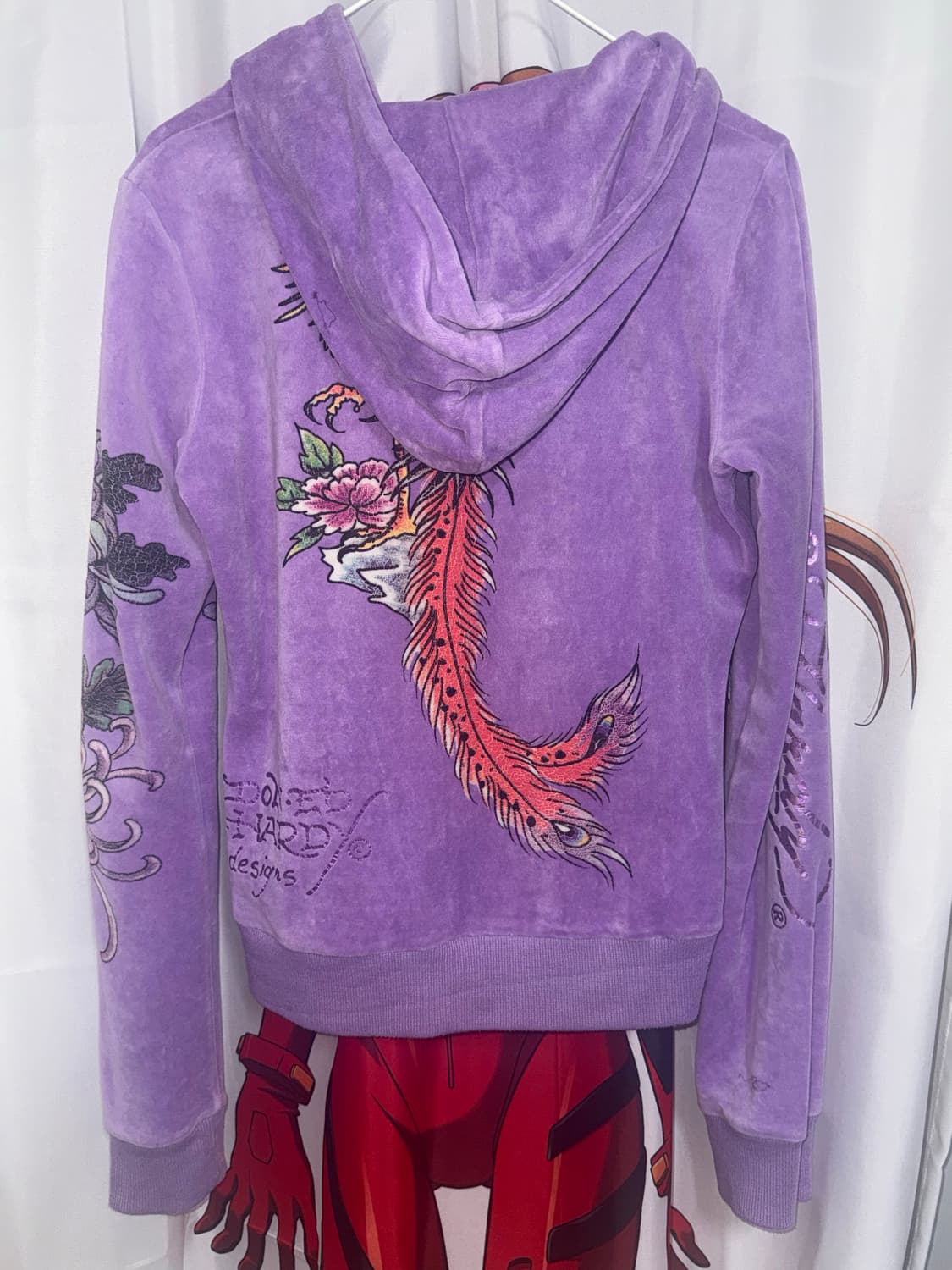 에드하디 연보라 벨벳 후드집업  상품이미지2