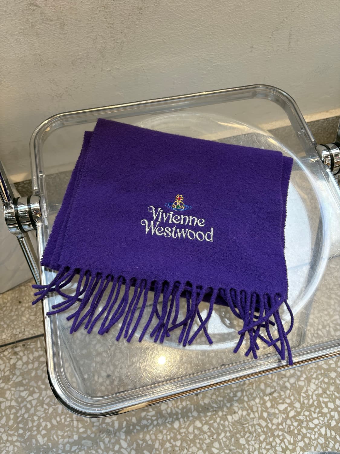 Vivienne Westwood muffler purple 상품이미지1