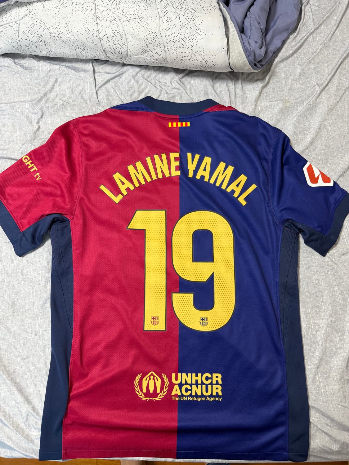 24-25 나이키 바르셀로나 홈 라민야말 19 풀패치 판매합니다 상품이미지2