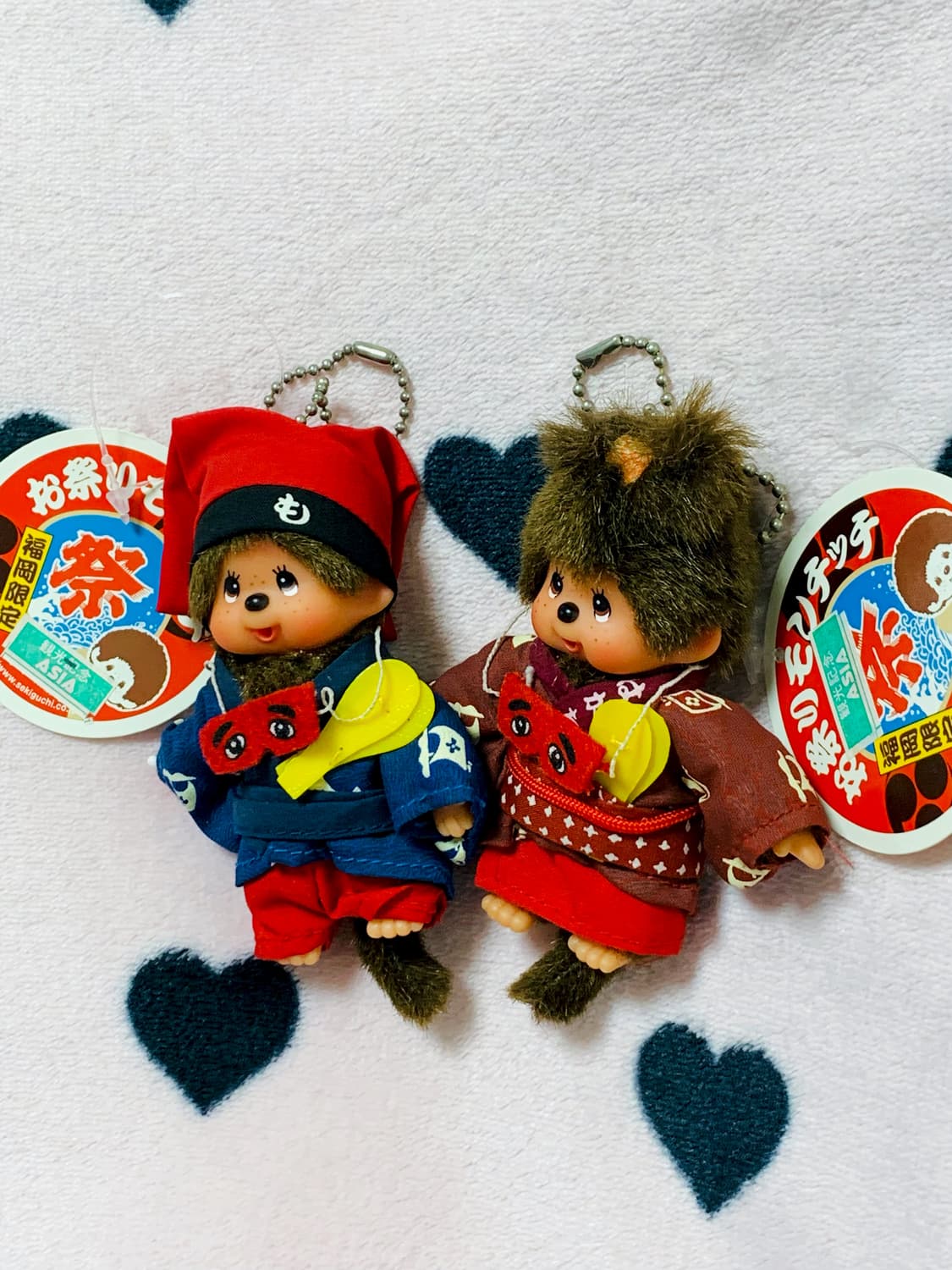 몬치치 후쿠오카한정 하카타에와카 축제커플세트 키체인 상품이미지3