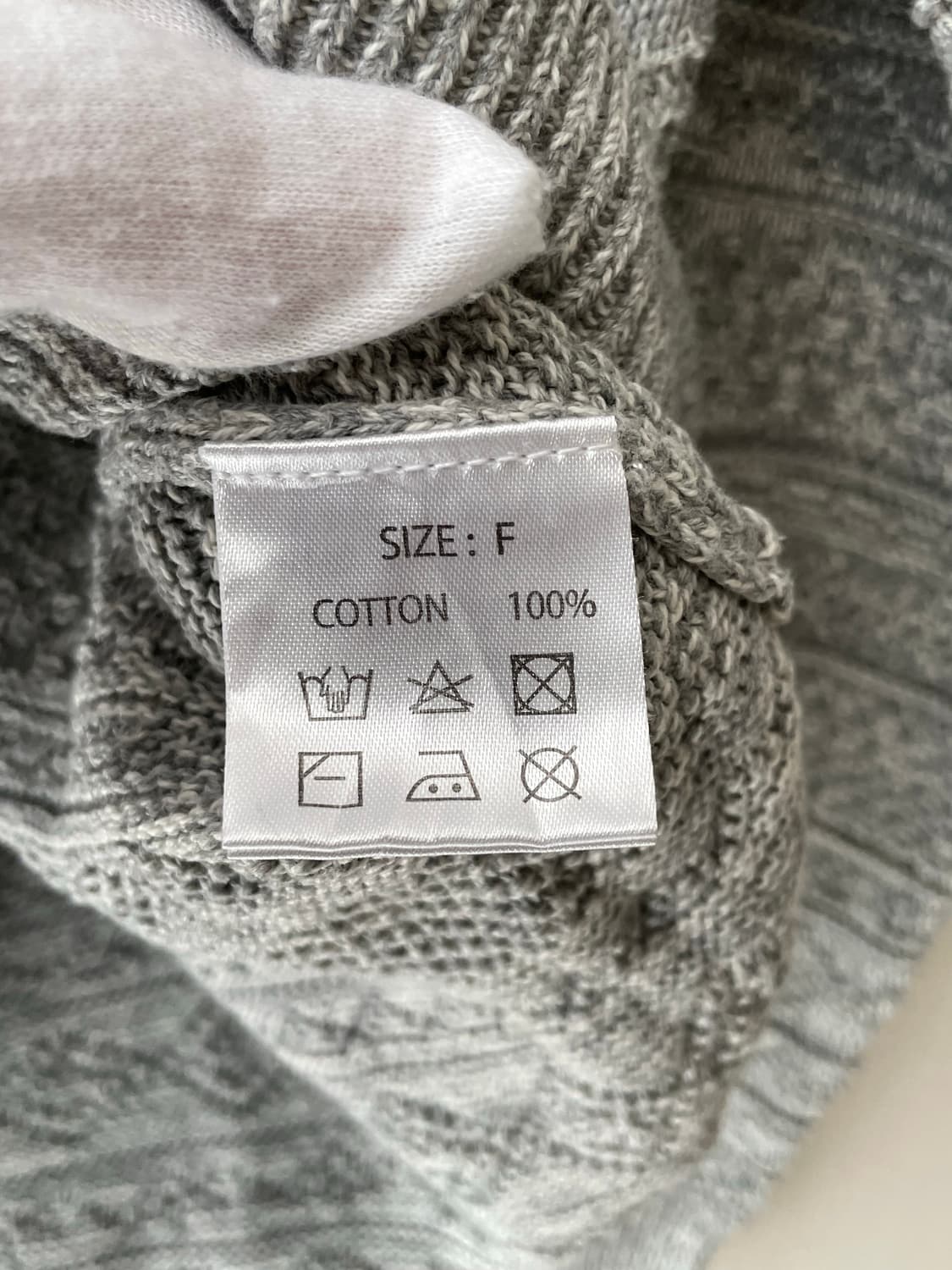 카모메산장 단품 그레이 니트 후드 / 모리걸 하구미 할모리 상품이미지4