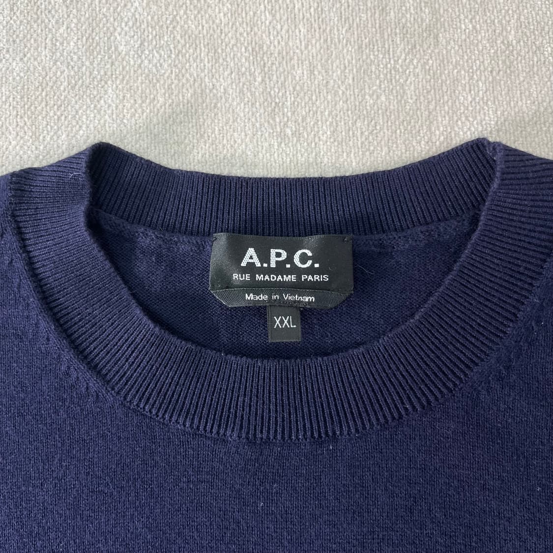 100 APC 아페쎄 에포님 로고 캐시미어 코튼 니트 상품이미지3
