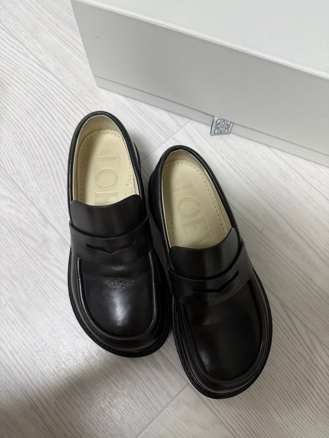 (LOEWE) 로에베 블레이즈 브라운 플랫폼 로퍼 35 상품이미지5
