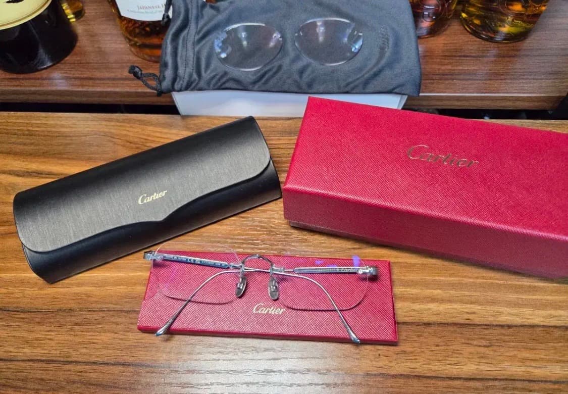까르띠에 무테 안경 + 변색 렌즈 CT0393 상품이미지2