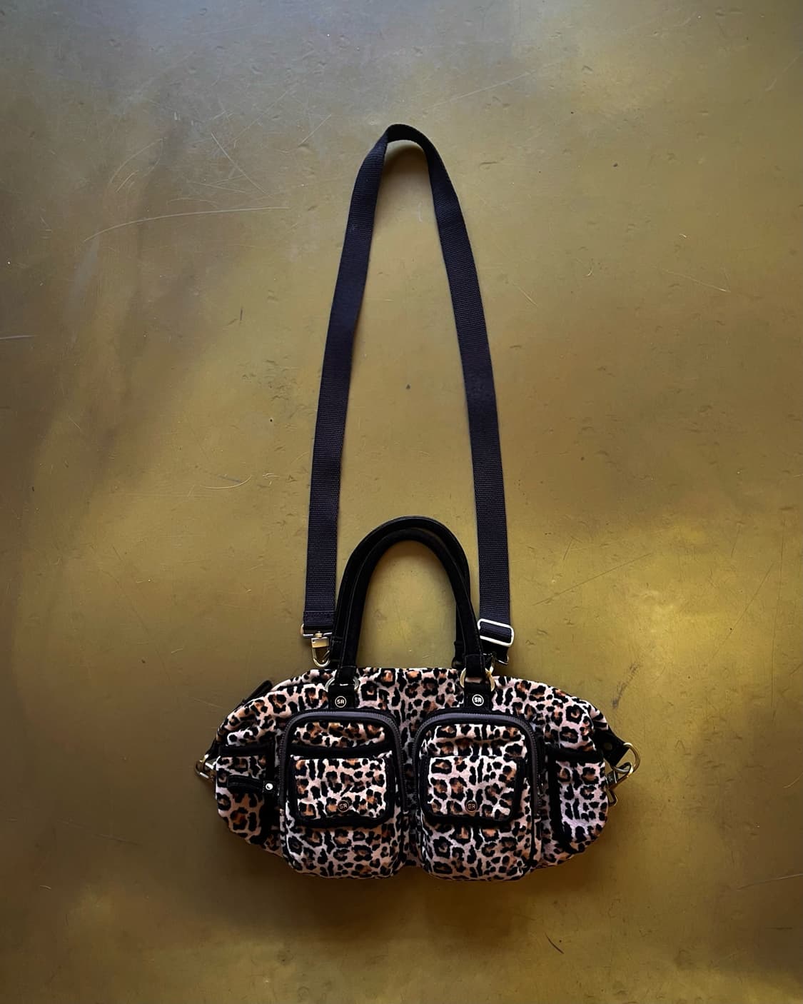 SONIA RYKIEL Velour Leopard Tanker Bag 상품이미지3