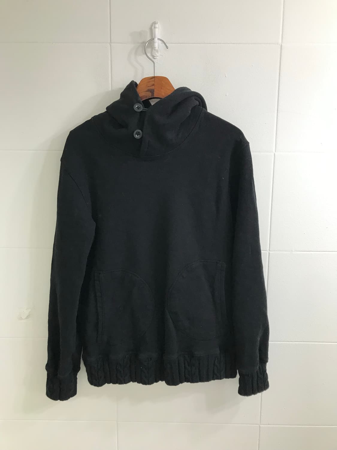 데일리 블랙 떡볶이코트 하이넥 러힙 코디세트 상품이미지7