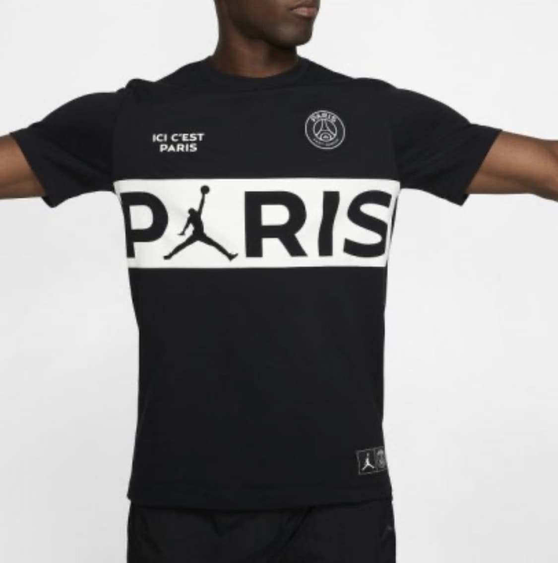 2019 조던 PSG 한정판 파리생제르망 숏슬리브 반팔 블랙 상품이미지10