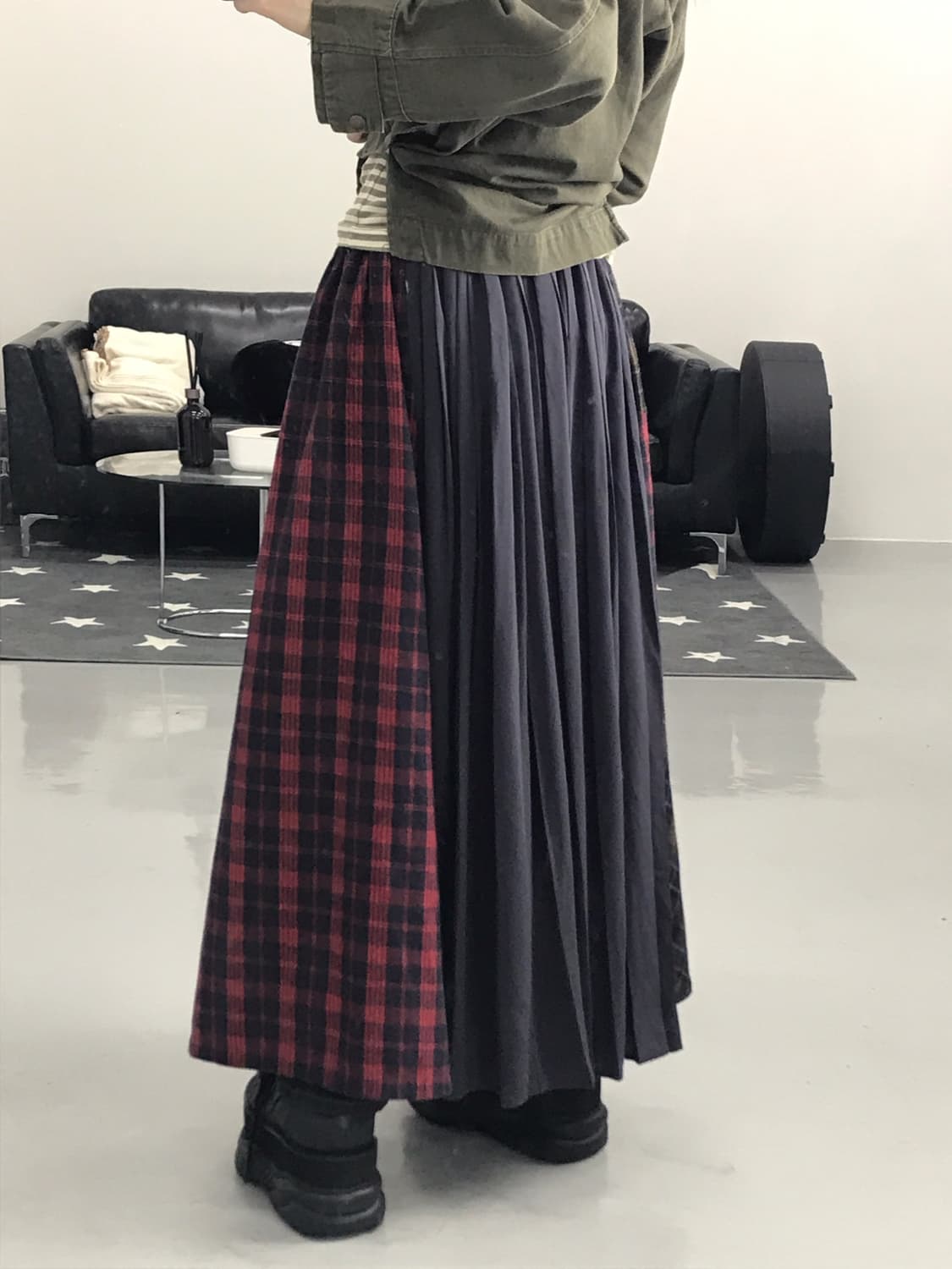 Jpn Somari Checked Long Skirts 상품이미지4