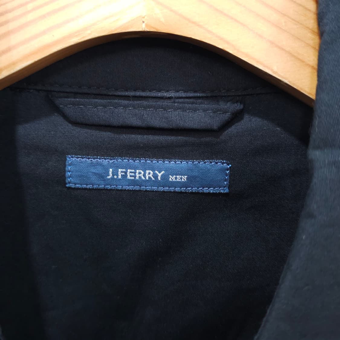 일본 J.FERRY MEN 블랙 코튼 싱글코트- M-L 상품이미지8