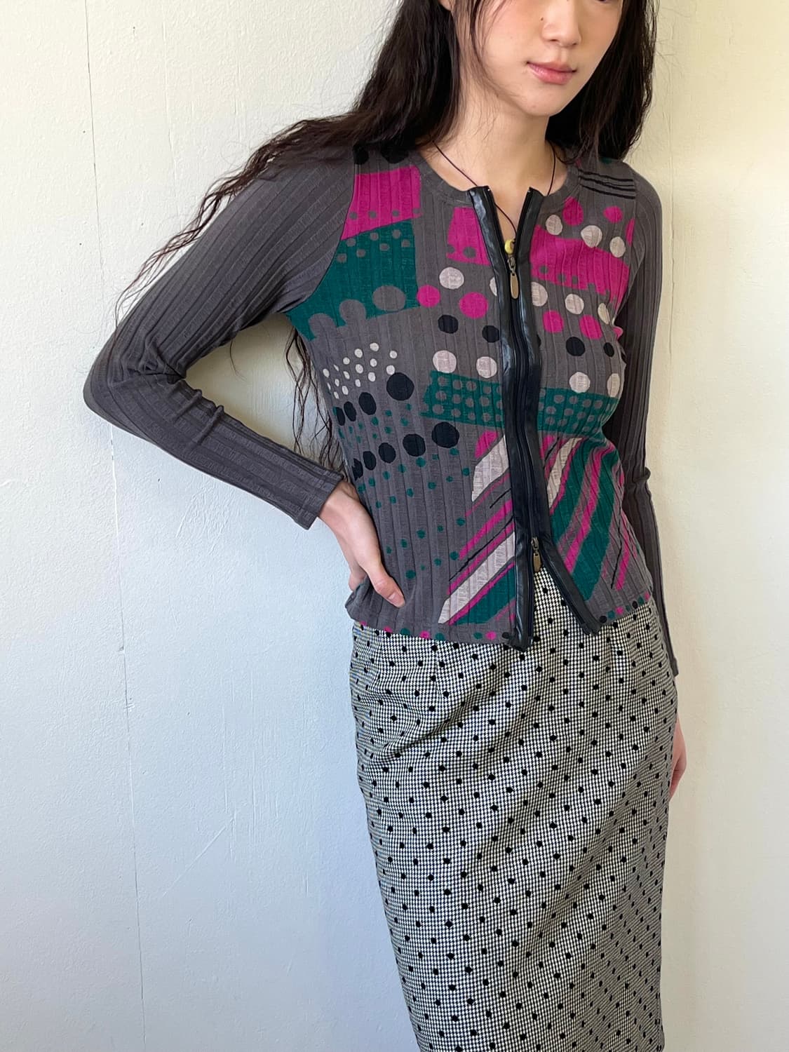 TRAFFIC BASIC STYLE 아트 투웨이 가디건 상품이미지5