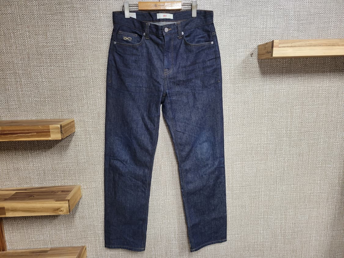 33인치 플랙진 스티즈 진청 청바지 상품이미지1