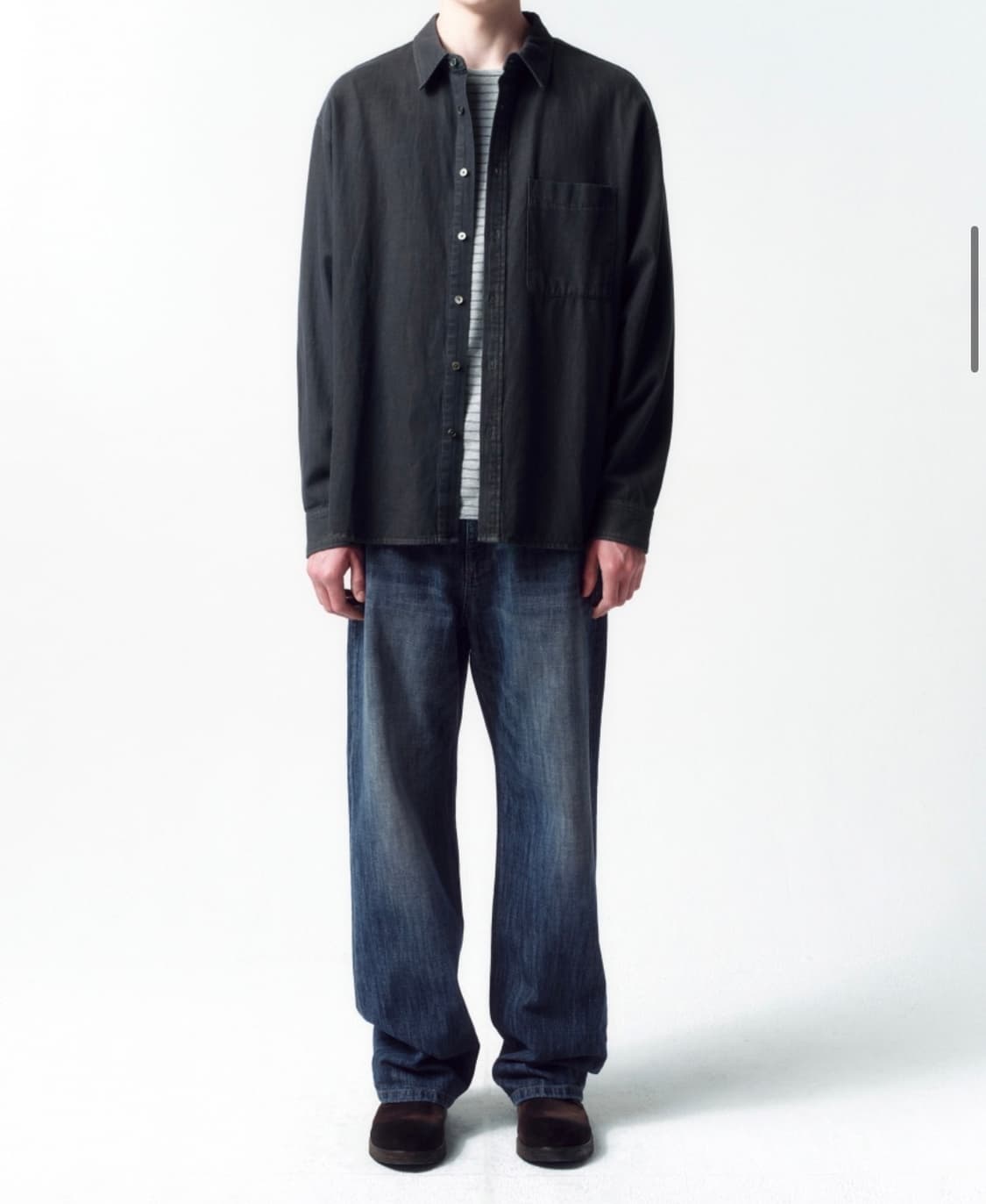 인사일런스 허니콤 데님 팬츠 MID BLUE L사이즈 상품이미지4