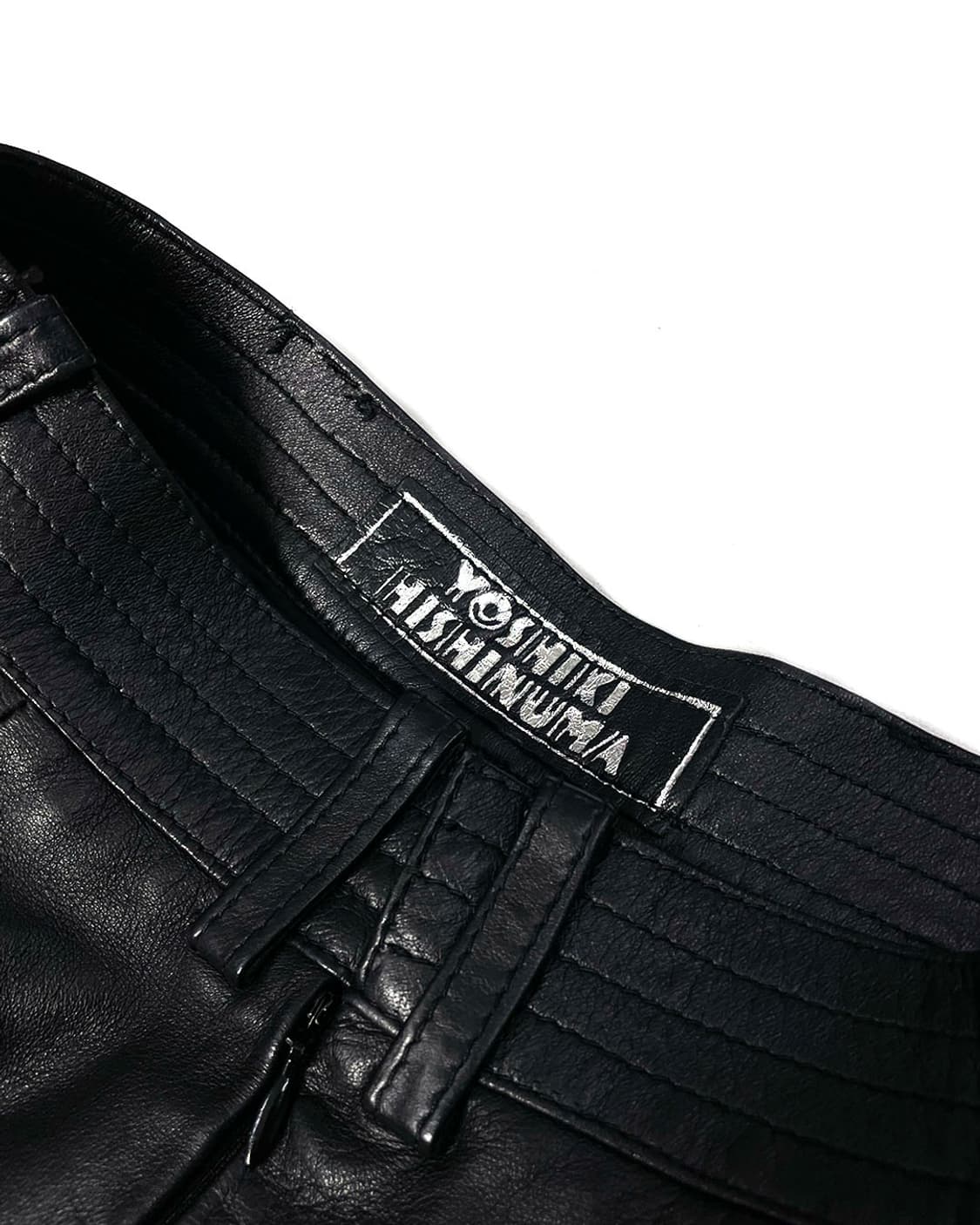 Yoshiki Hishinuma 백 셔링 레더 쇼츠 상품이미지4