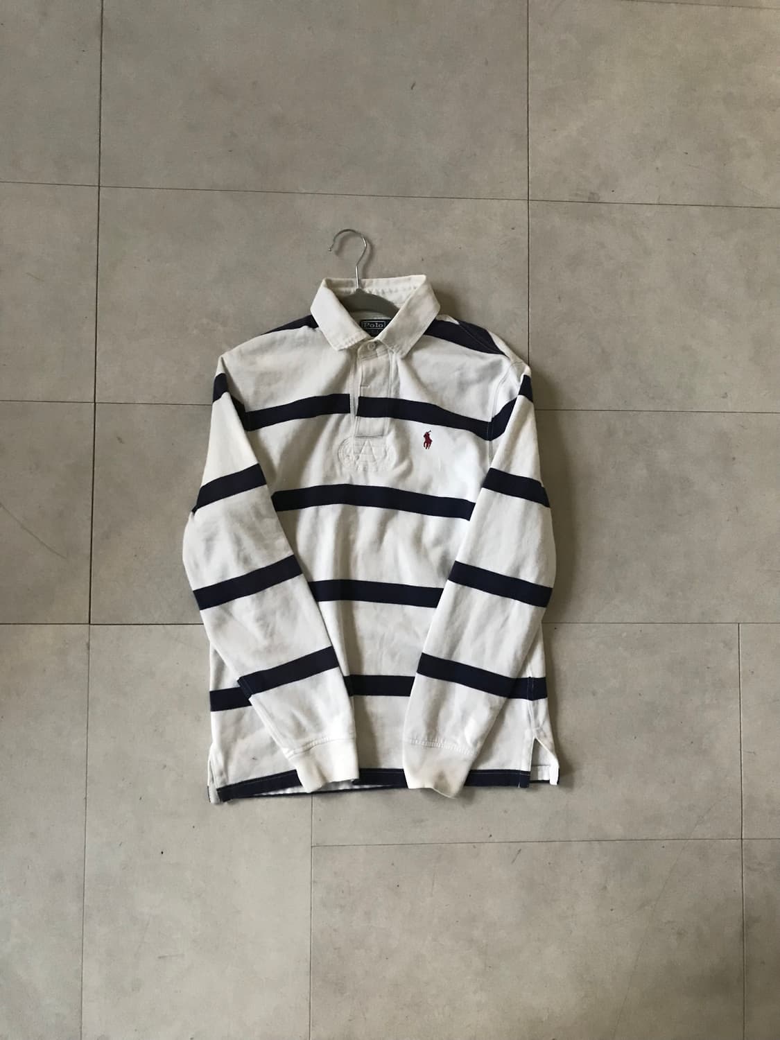 폴로 화이트 네이비 럭비티셔츠 상품이미지6