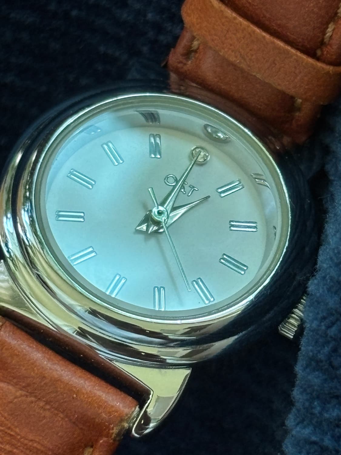 vintage ost brown leather watch 상품이미지3