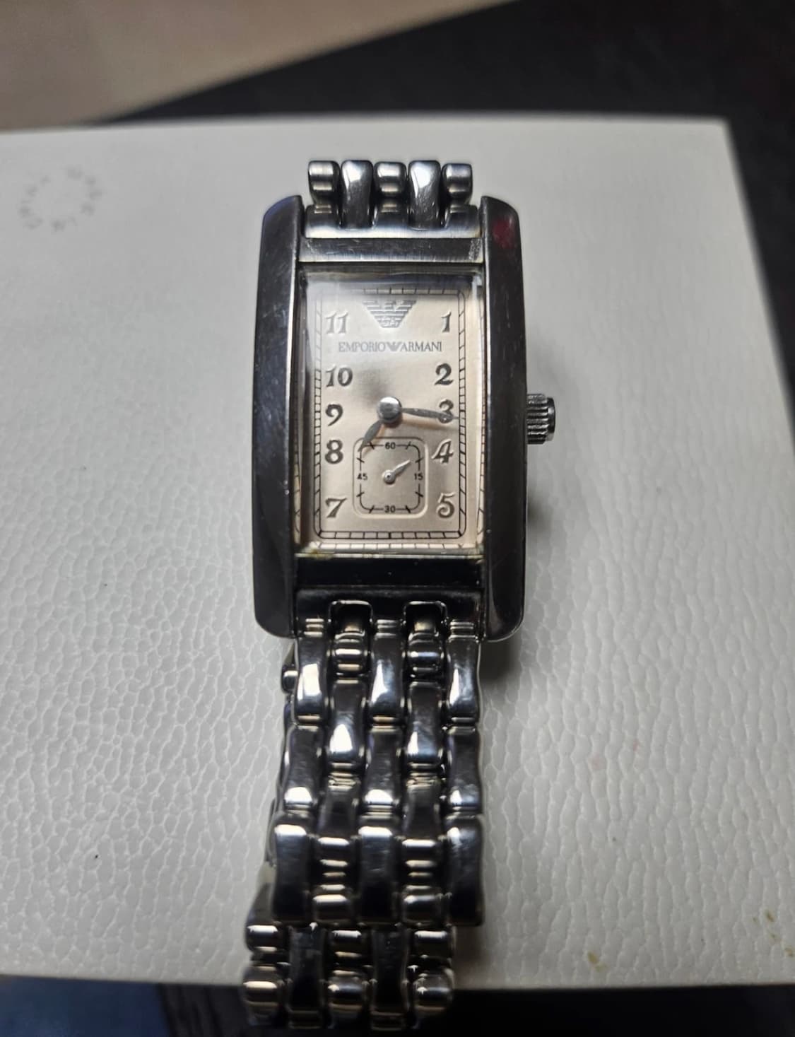 아르마니 은색메탈 시계 정품  상품이미지1